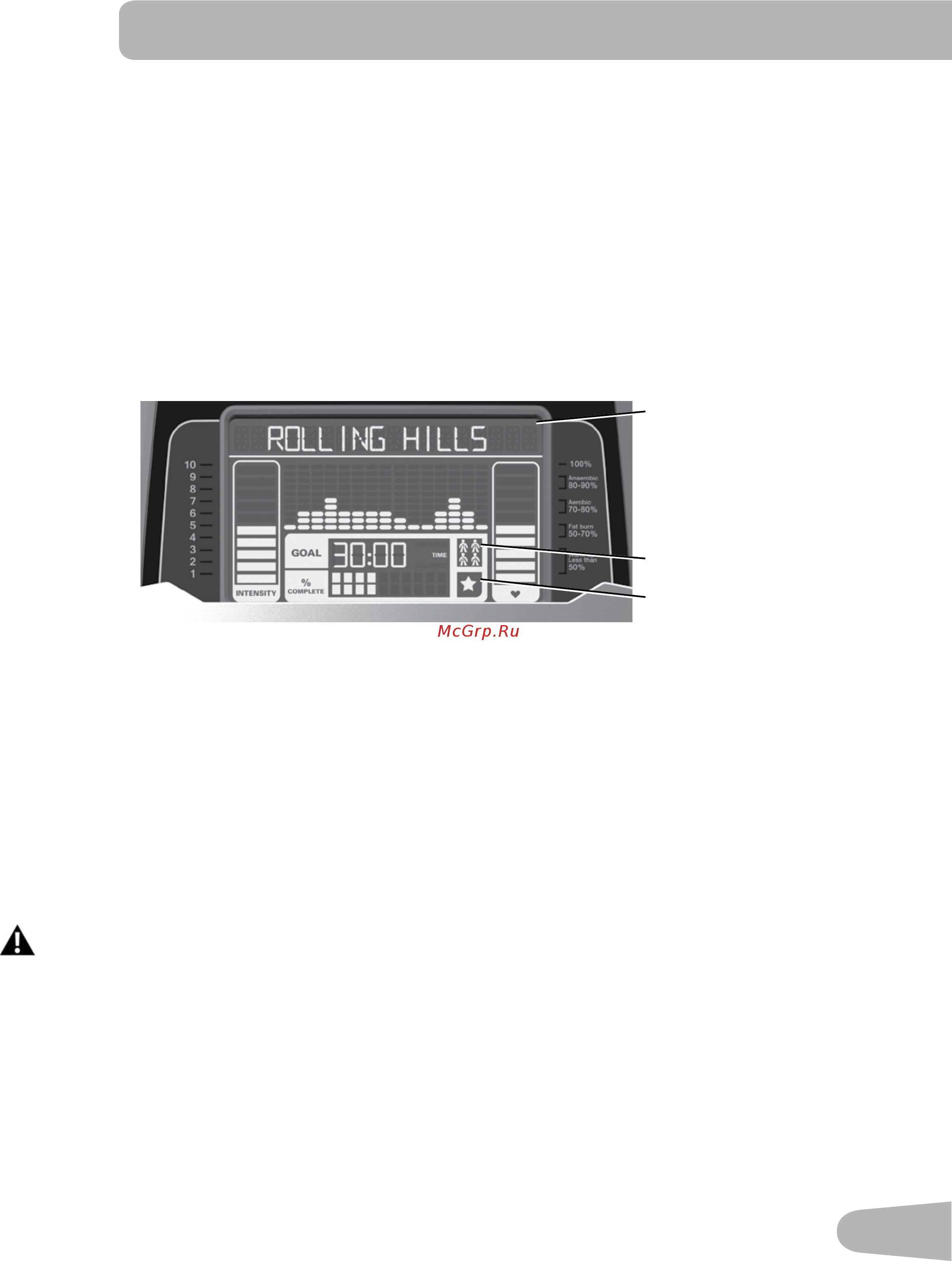 Nautilus R628 [23/50] Дисплей nautilus dual trac