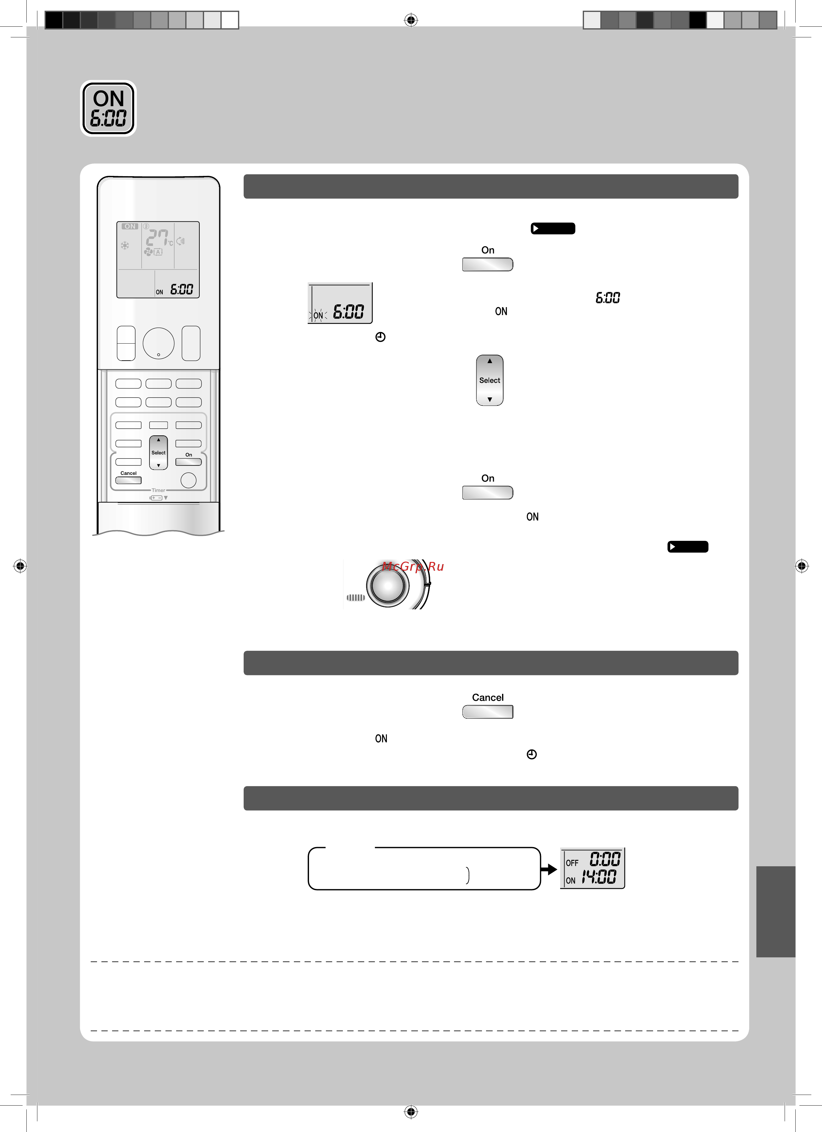 Daikin FTXG25JV1BS [23/44] Работа в режиме таймера вкл