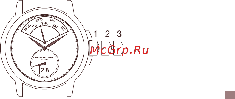 Raymond Weil 2738-ST-50001 [5/68] Крепится с помощью пружины вращая ее против часовой