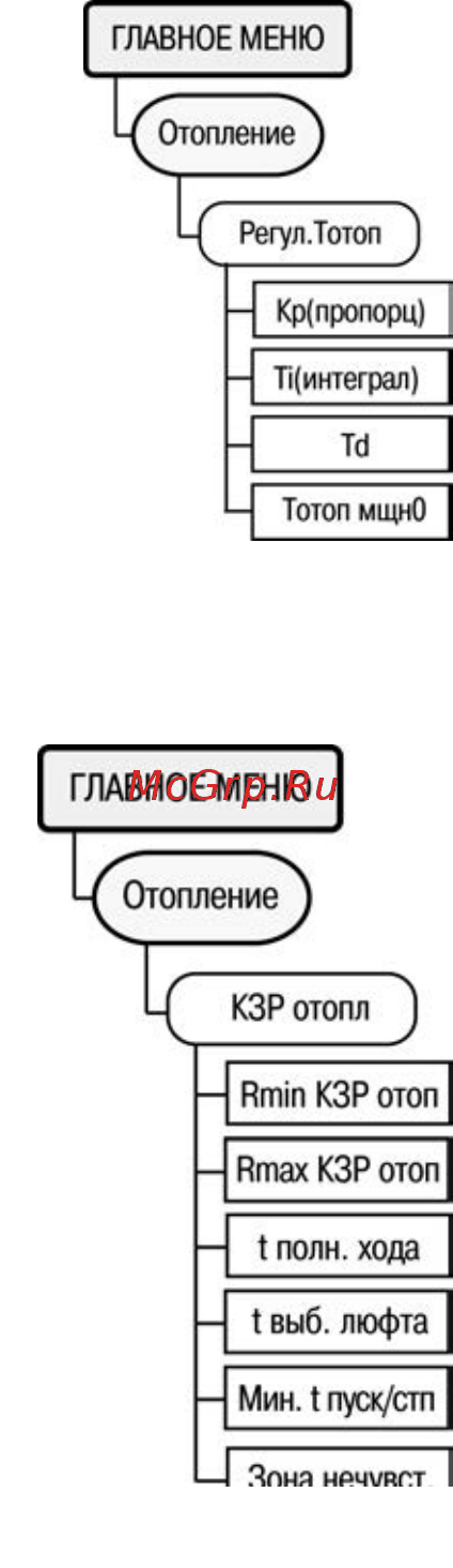 Овен ТРМ132М [75/112] Пункт меню гвс