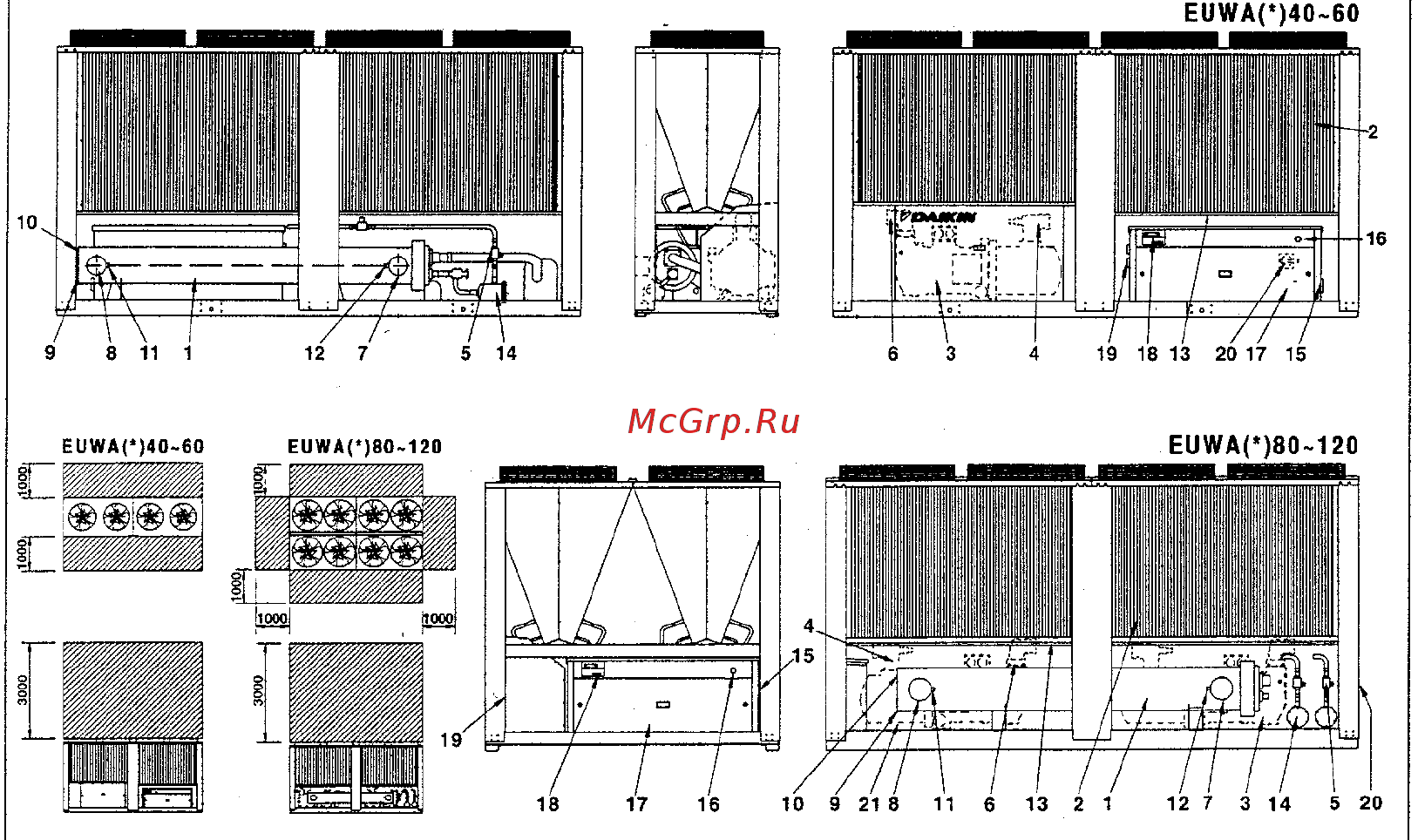 Daikin EUWA40KSDY1 Инструкция по эксплуатации онлайн [6/51] 402248