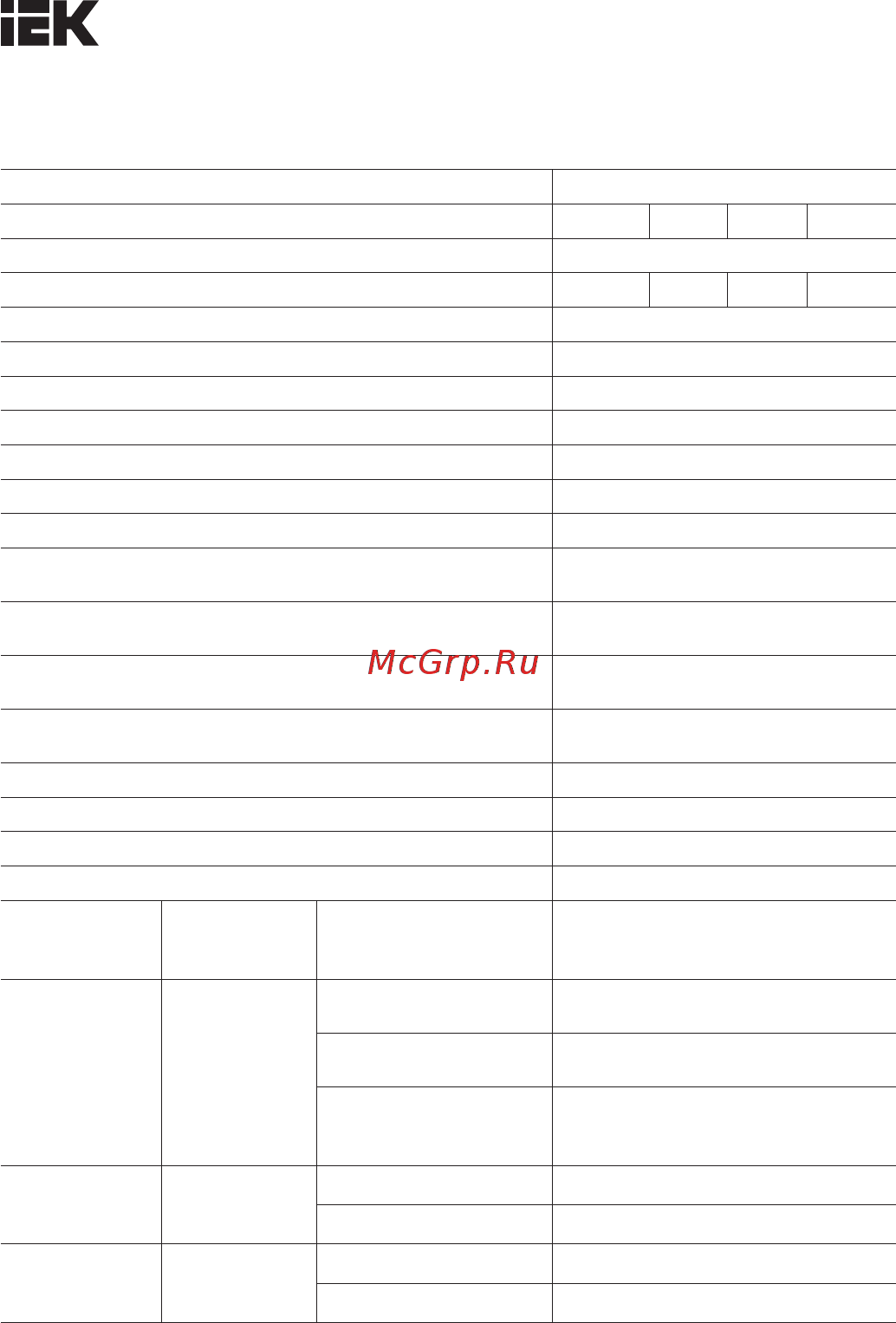 Iek ВА47-100 4Р 20А 10кА D [2/11] Основные характеристики выключателей