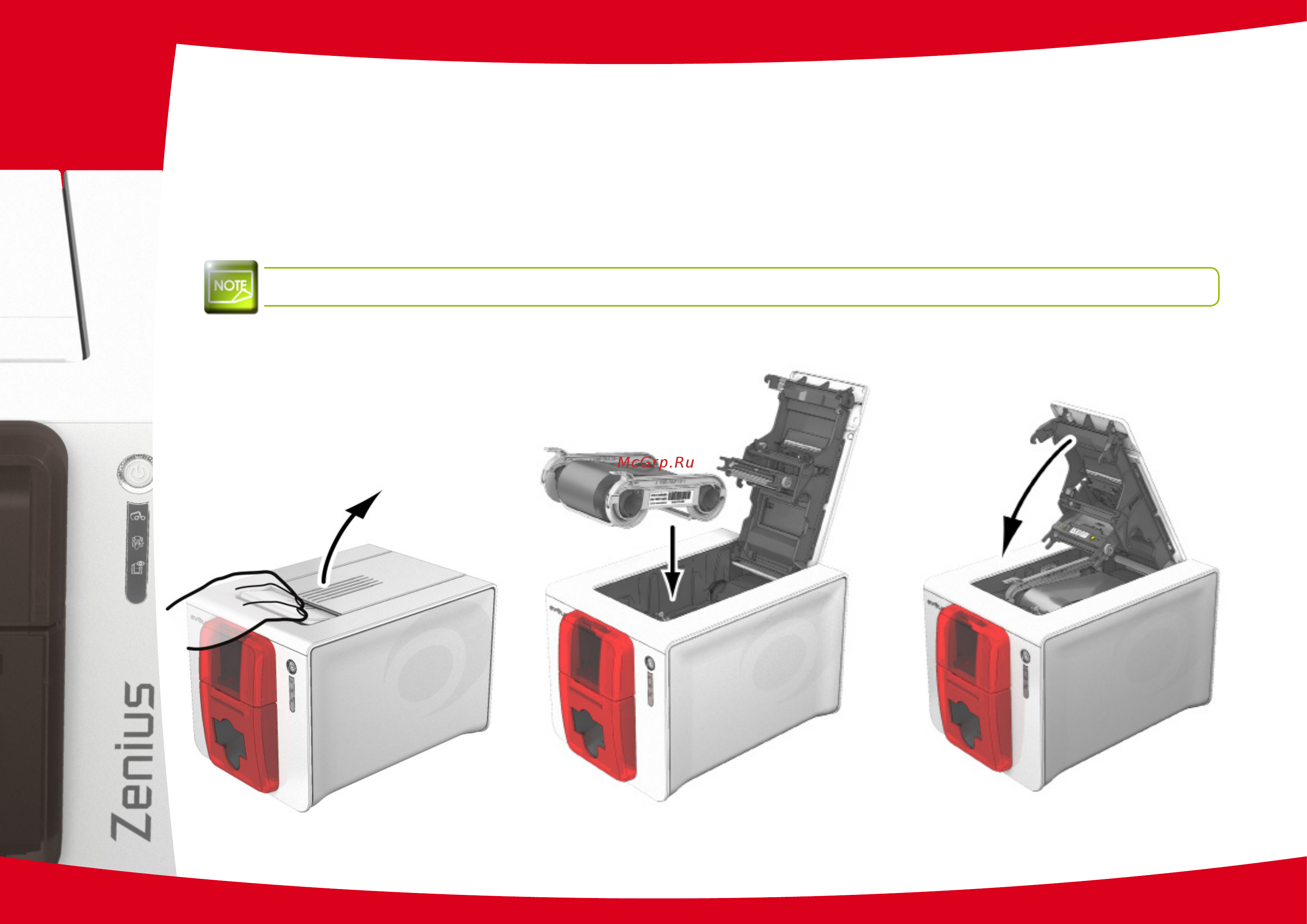 Evolis Zenius [8/63] Установка ленты