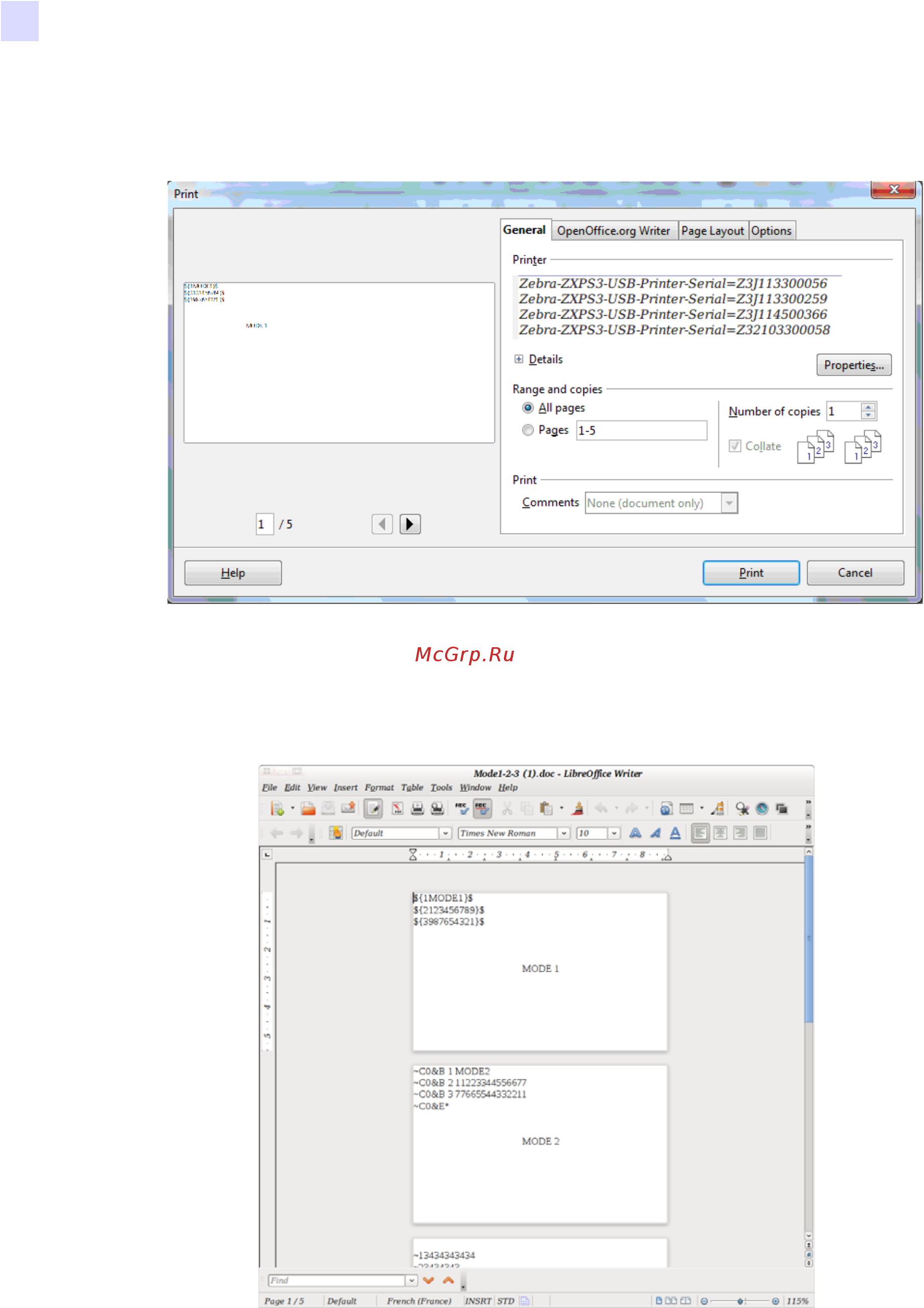 Zebra ZXP 1 [28/40] Magnetic encoding using libre office