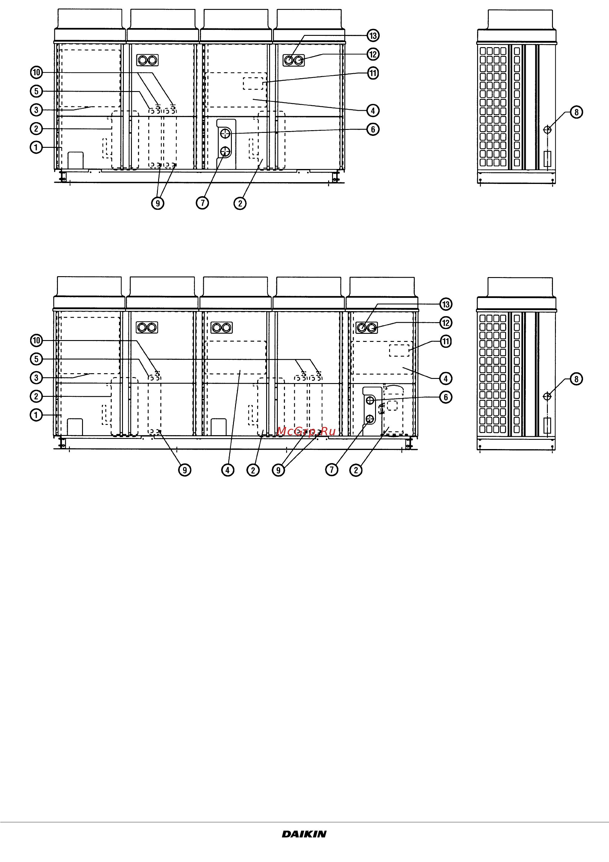 Daikin EUWA25HDW1 [3/18] Моноблочные чиллеры с воздушным охлаждением серии euwa выпускаются в 4 стандартных типоразмерах и имеют номинальную холодопроизводительность от 30 7 до 65 2 квт каждый типоразмер выпускается в двух вариантах под разное электропитание трехфазное 230 в 50 гц или трехфазное 400 в n 50 гц
