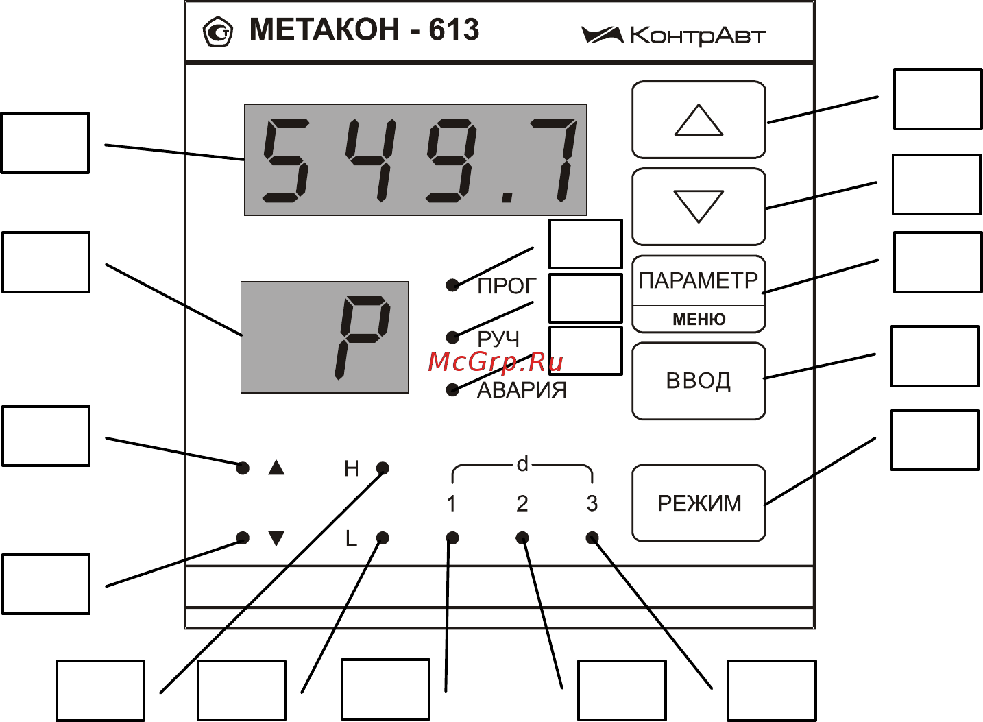 Контравт МЕТАКОН-613-Т-ТС50-Х [10/67] Устройство и работа прибора