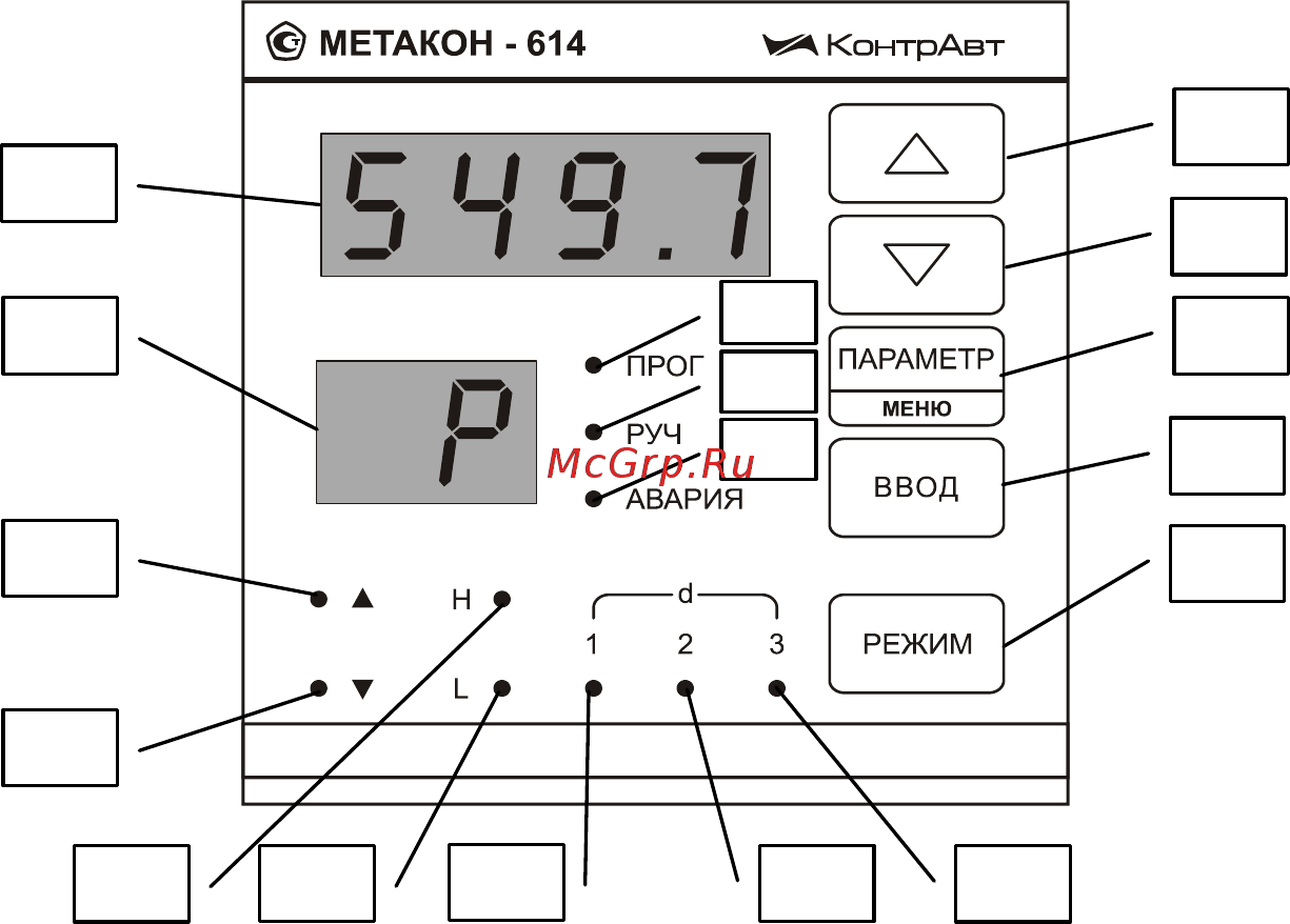 Контравт МЕТАКОН-614-Т-ТС100-Х [10/63] Устройство и работа прибора