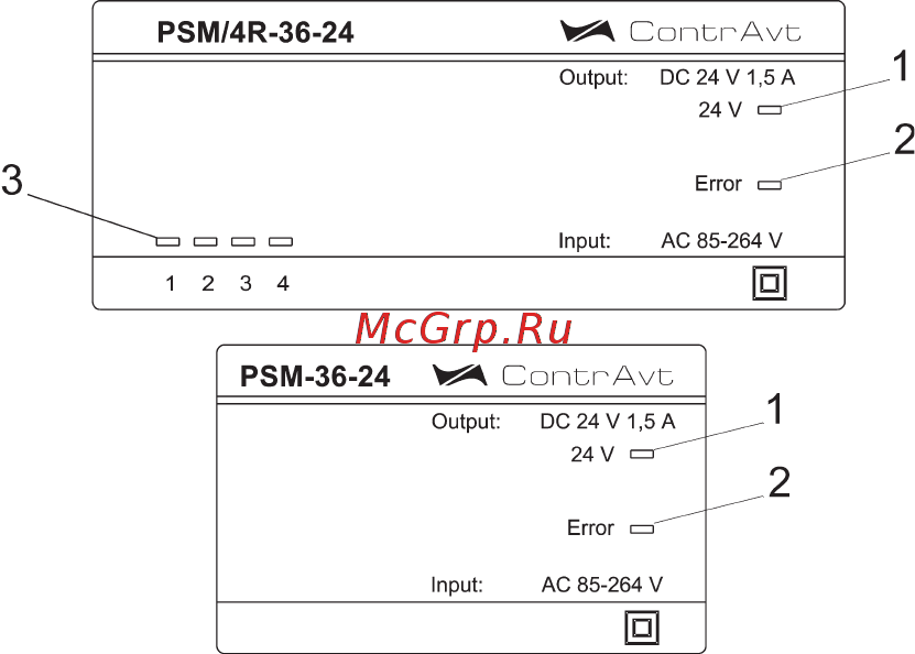 Контравт PSM/4R-36-24 Инструкция по эксплуатации онлайн [8/24] 402876