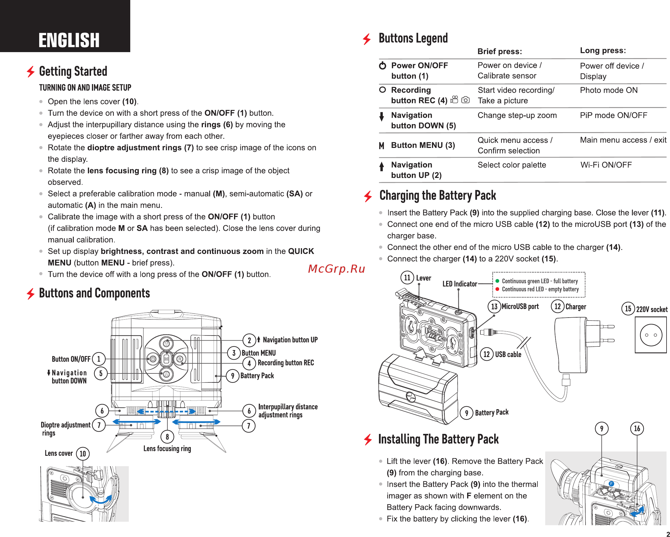 Pulsar Accolade LRF XQ38 [3/14] English