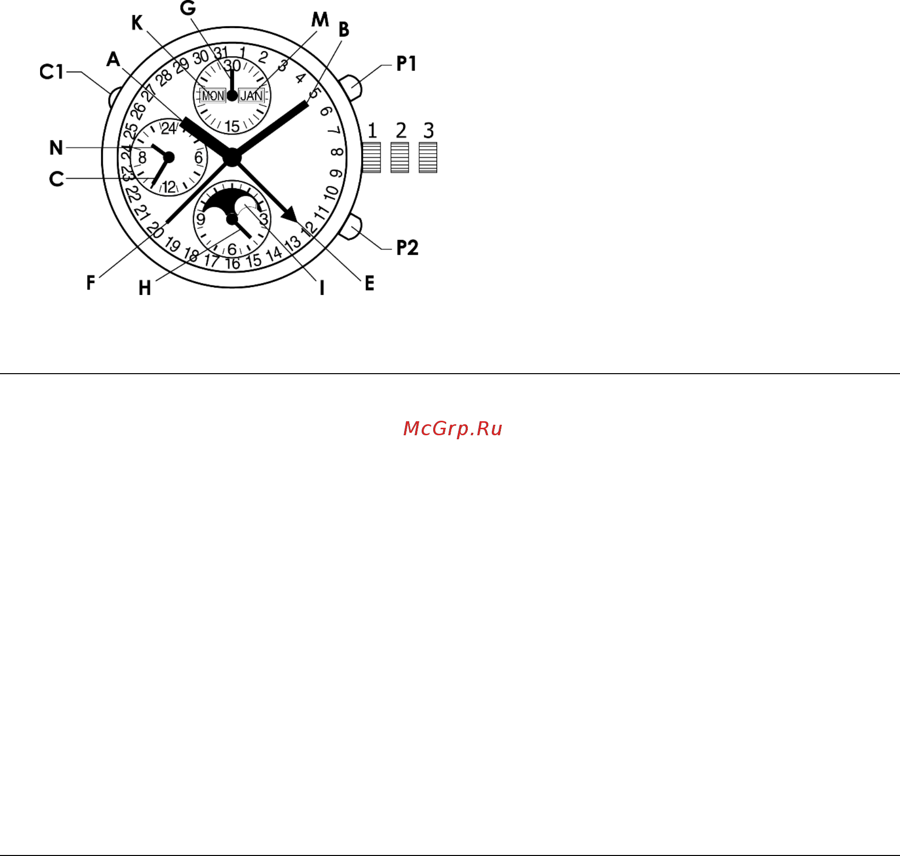 Baume&Mercier Classima 10485 [17/31] Automático horas minutos pequenos segundos calendário completo fases da lua cronógrafo