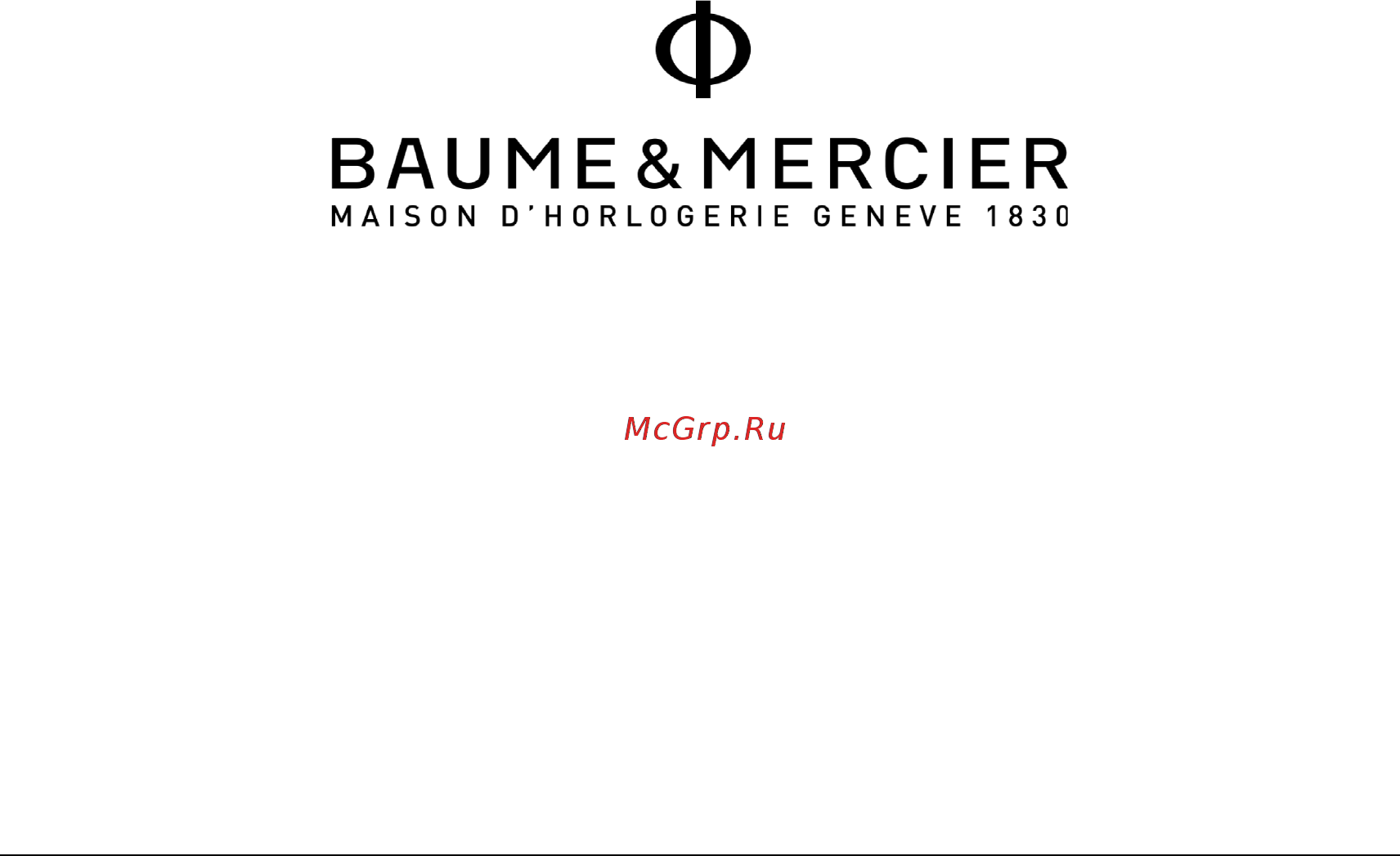 Baume&Mercier Classima 10414 Инструкция по эксплуатации онлайн