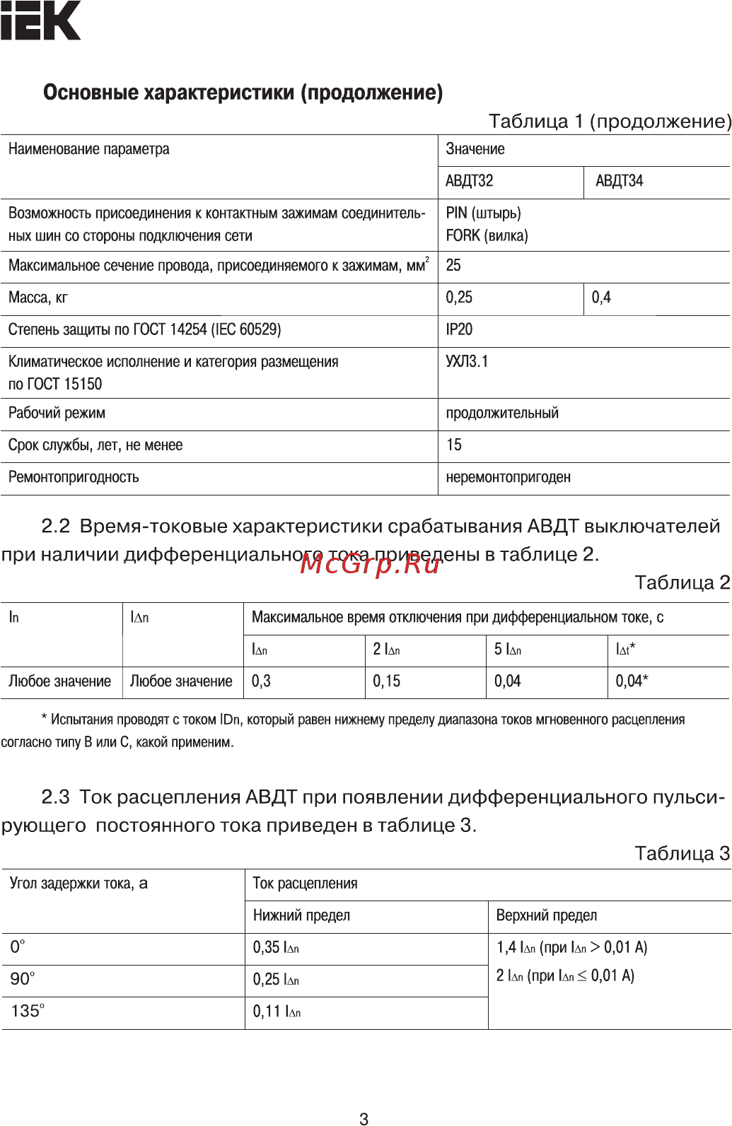 Iek АВДТ32 C20 [3/11] Страница 3