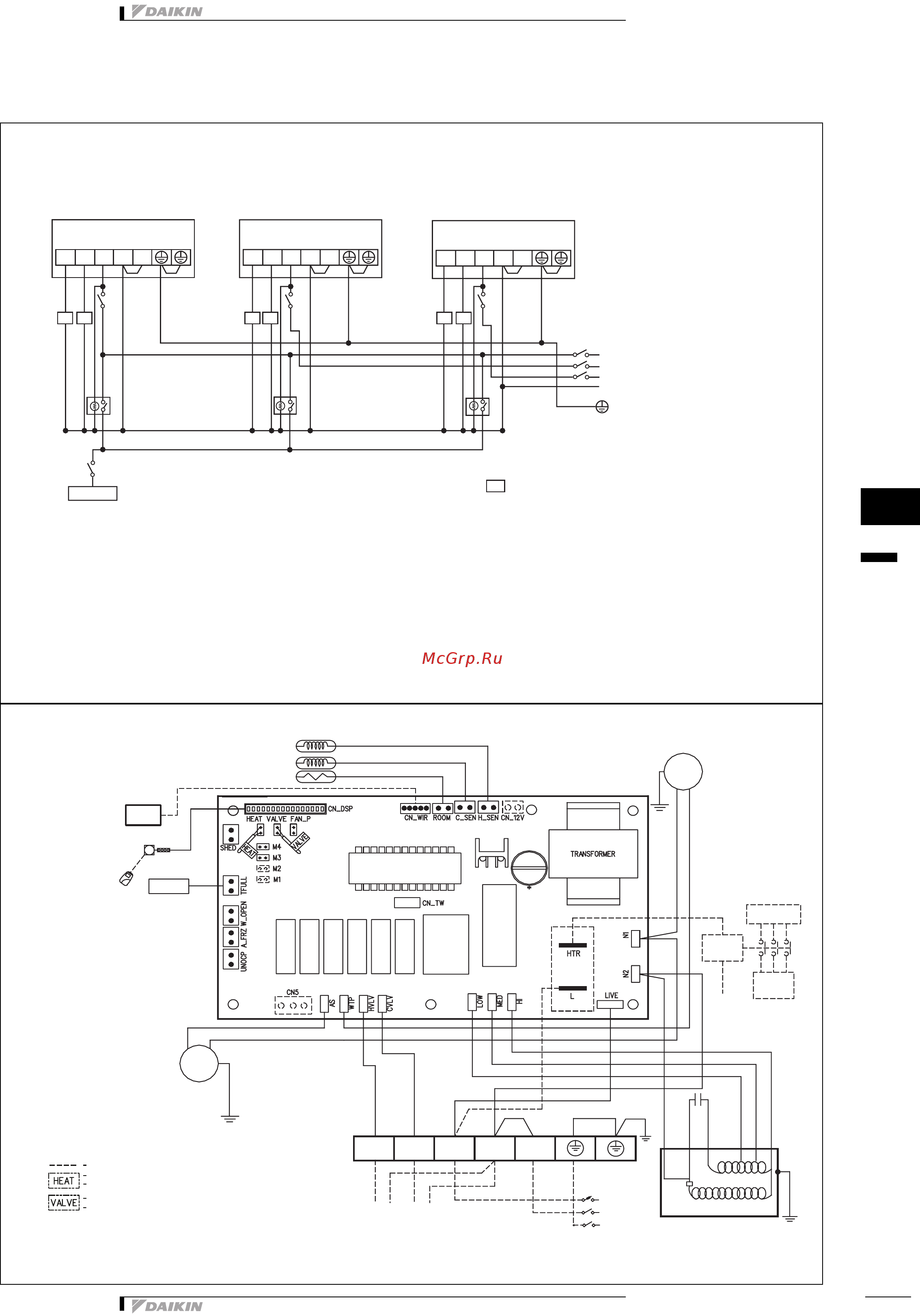 Daikin FWF04AT [128/167] Датчик нагревательного змеевика датчик охладительного змеевика датчик рециркулирующего воздуха