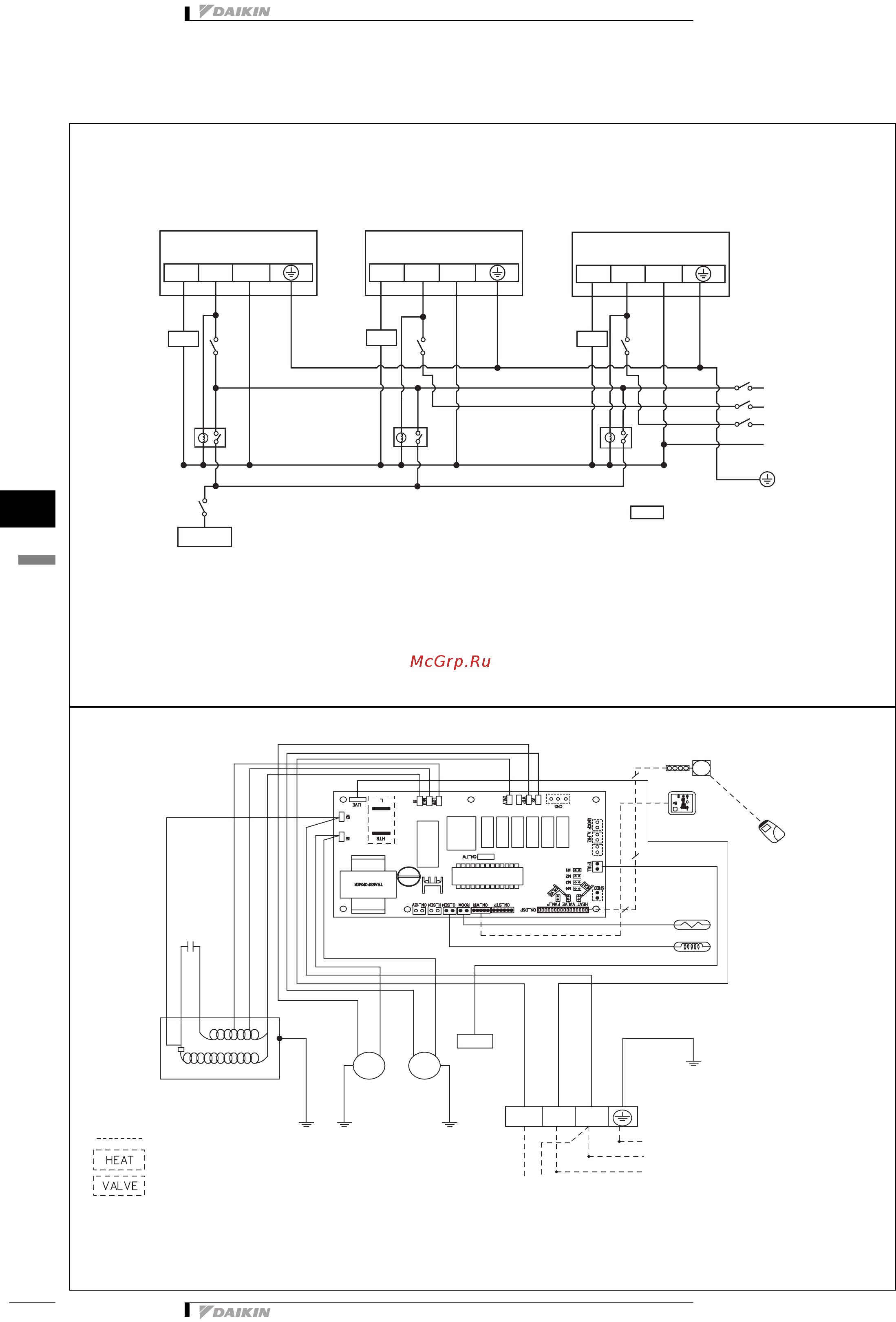 Daikin FWC12AT [129/167] Системы жидкостного отопления или охлаждения фанкойлы 126