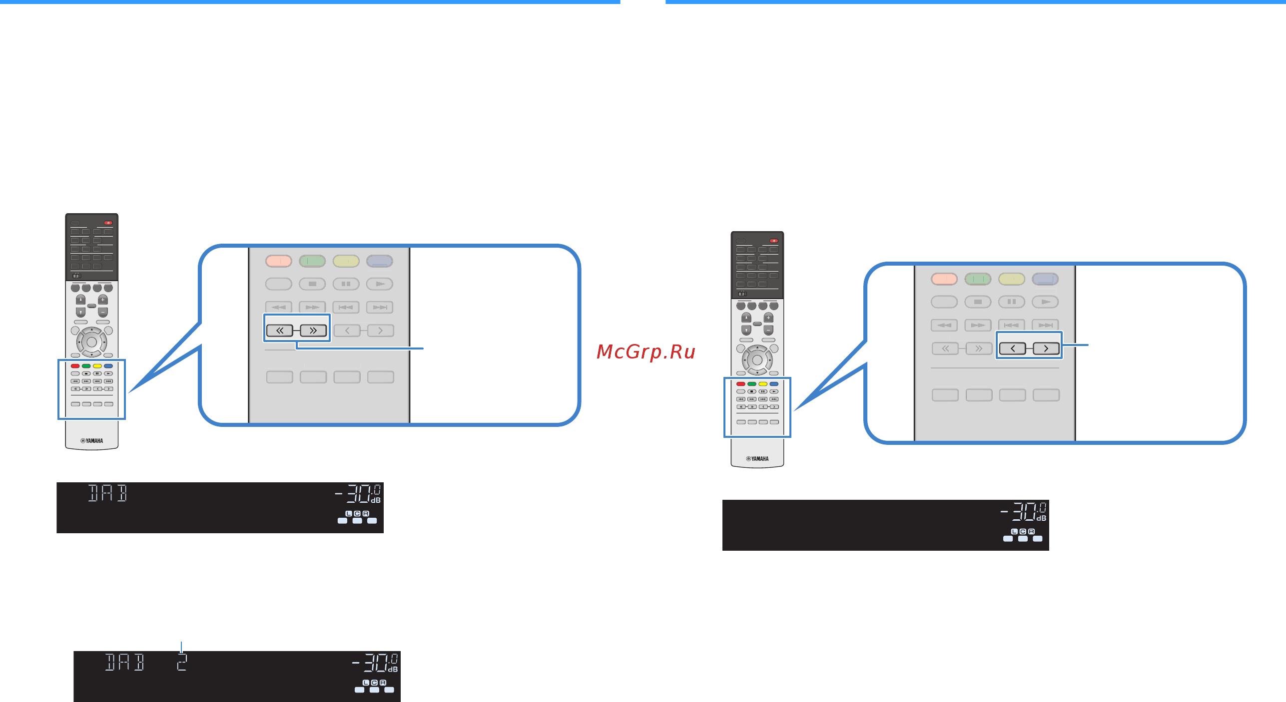 Yamaha RX-A680 [58/164] При выборе в настоящее время недоступной dab радиостанции отображается надпись off air вне эфира если аппарат принимает вторую станцию рядом с надписью dab появляется цифра 2
