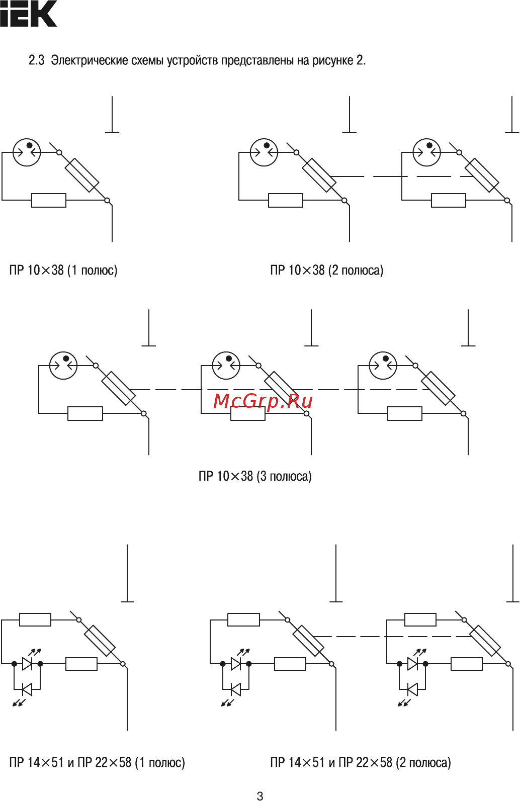 Iek ПР32 1P 10х38 32А [3/7] Страница 3