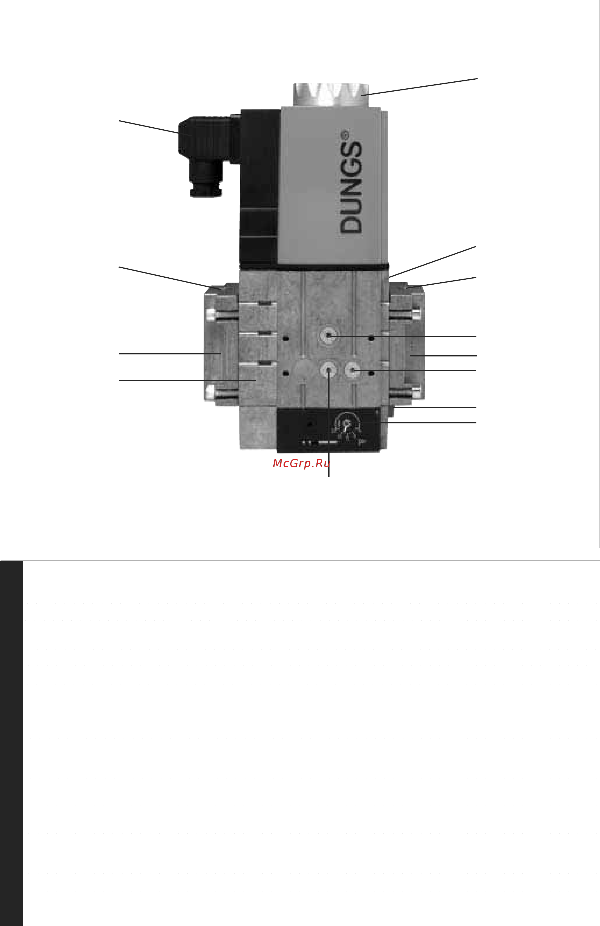 Dungs MBC-1200-SE S22 [4/16] Регулировочный винт давления в горелке
