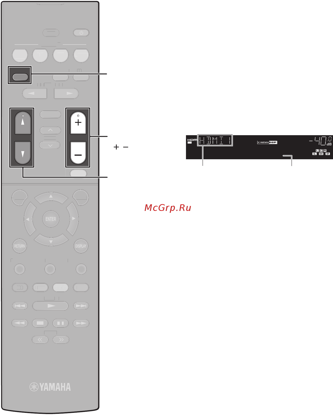 Yamaha HTR-2071 [14/72] Playing a bd dvd