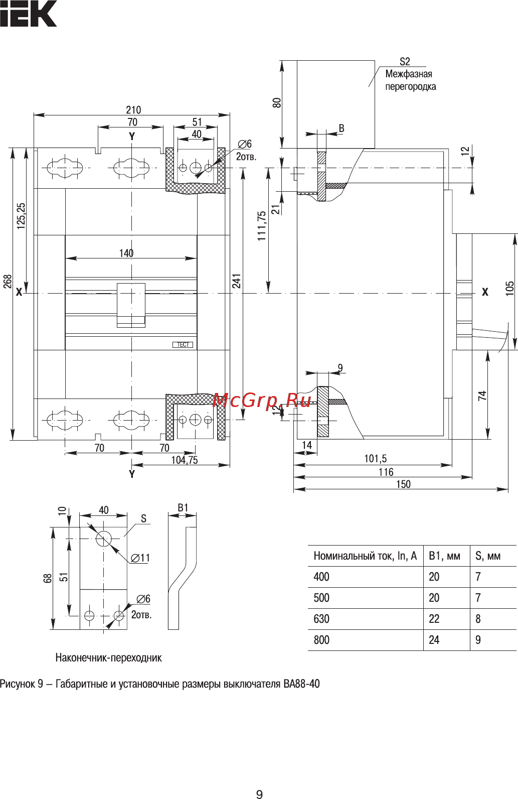 Iek ВА88-32 3Р 125А 25кА [9/12] Страница 9