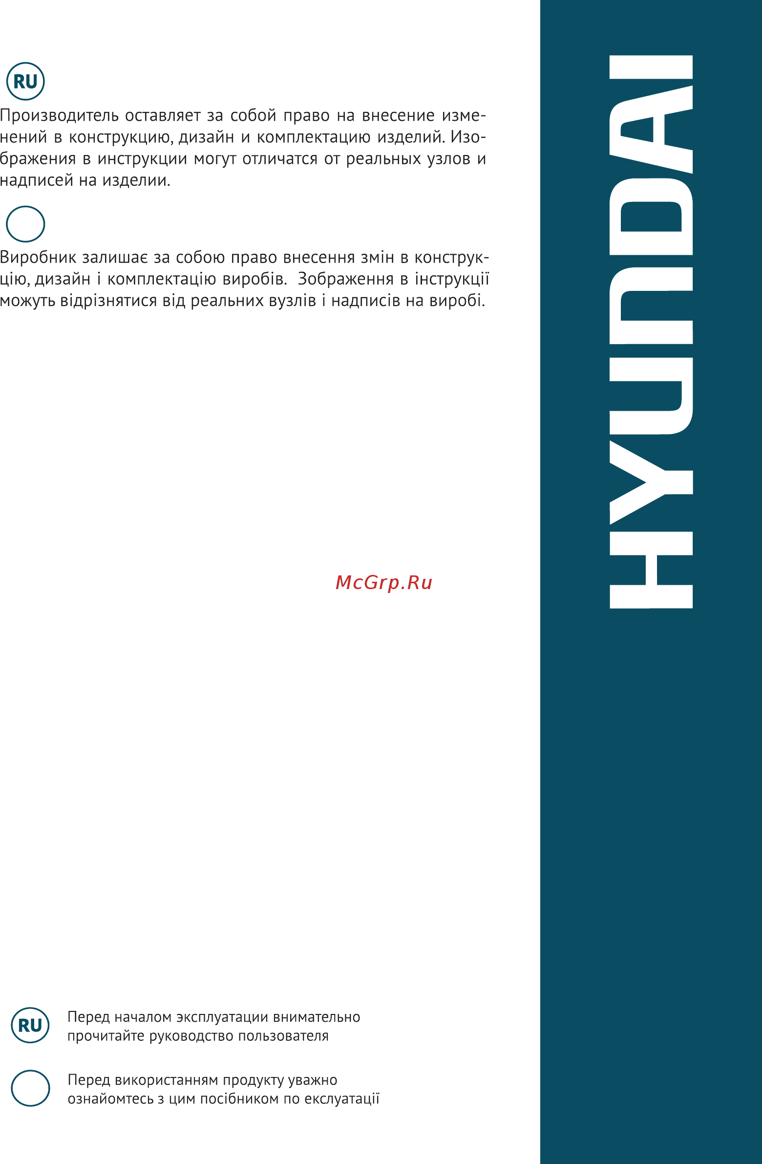 Hyundai HHY 3020FG Руководство пользователя онлайн [3/20] 404109
