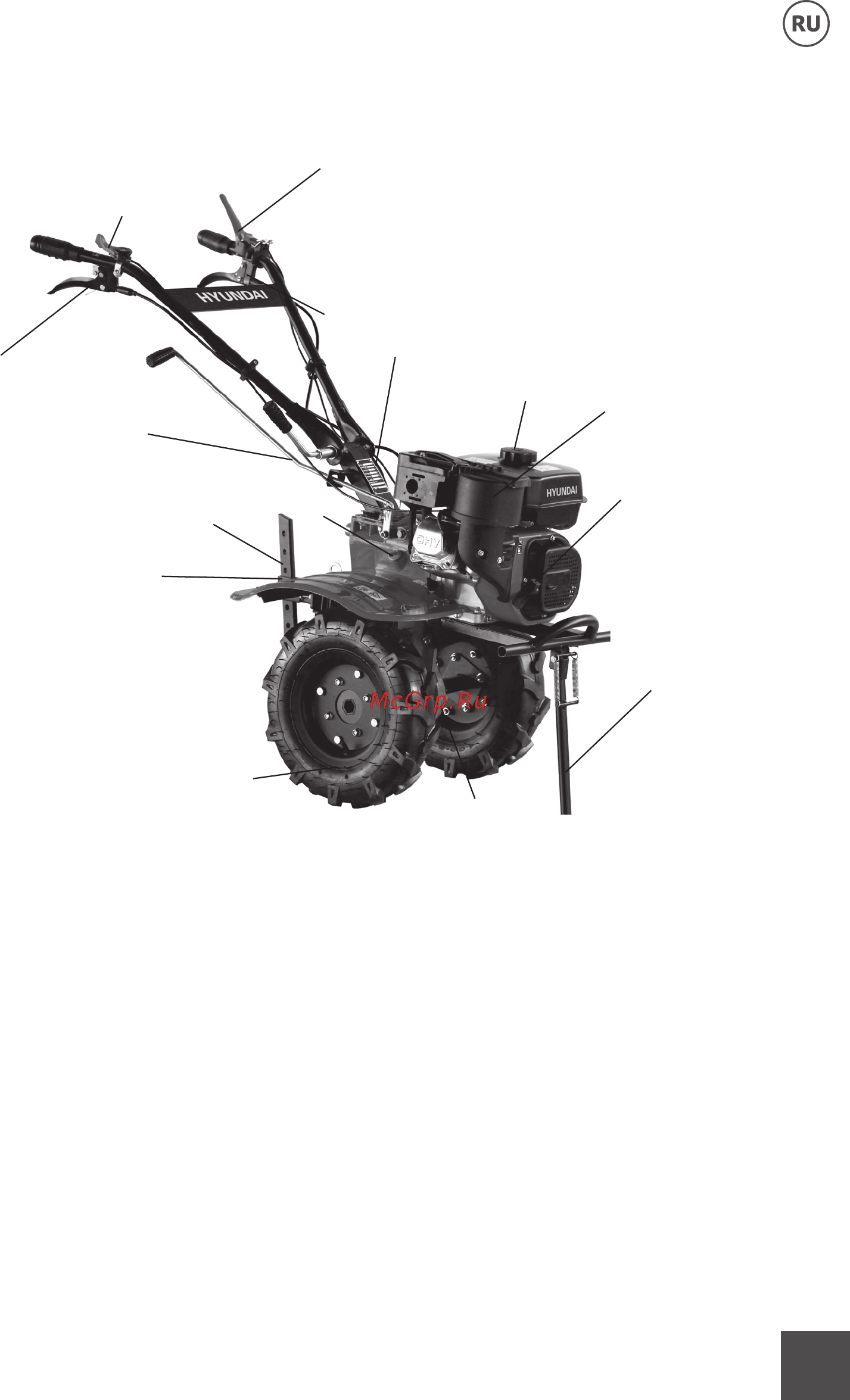 Hyundai T 1300 [5/24] Общий вид и составные части