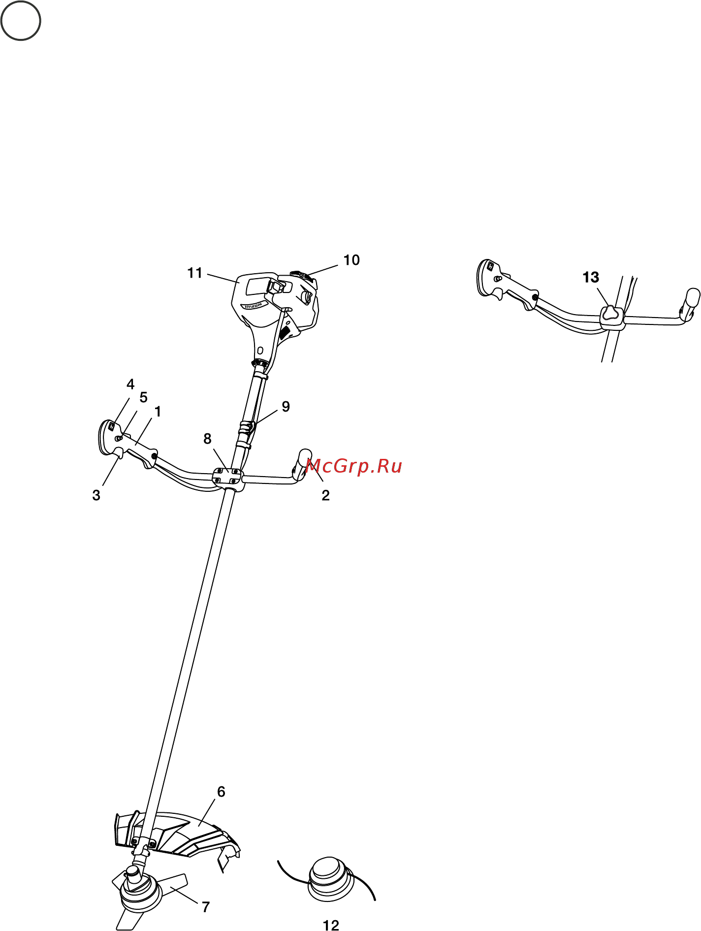 Hyundai Z 535 [82/128] Benzininė krūmapjovė žoliapjovė