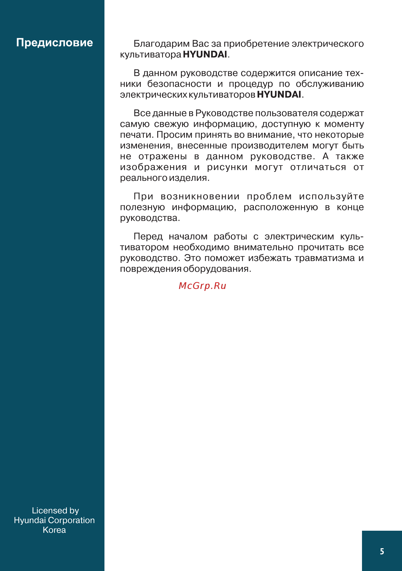 Hyundai T 1810E Руководство пользователя онлайн [5/44] 404122