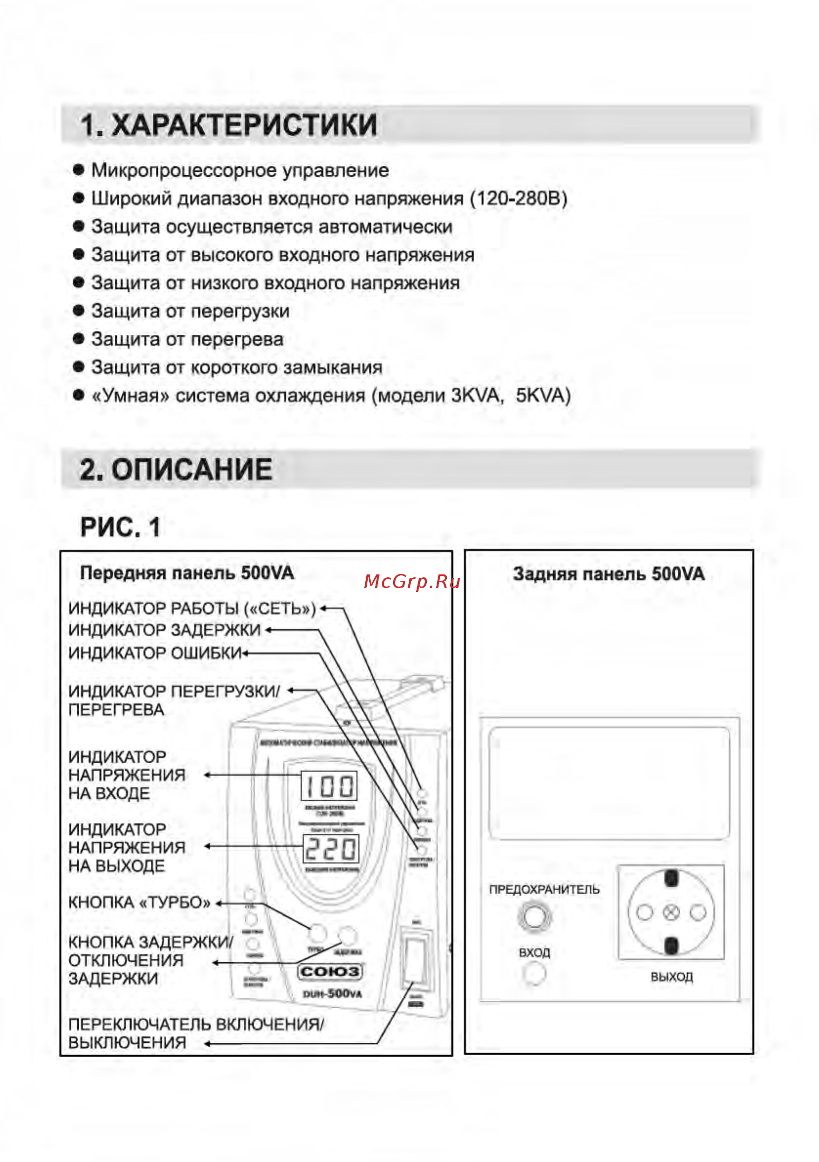 СОЮЗ DUH-500VA [2/14] Умная система охлаждения модели зк а 5куа