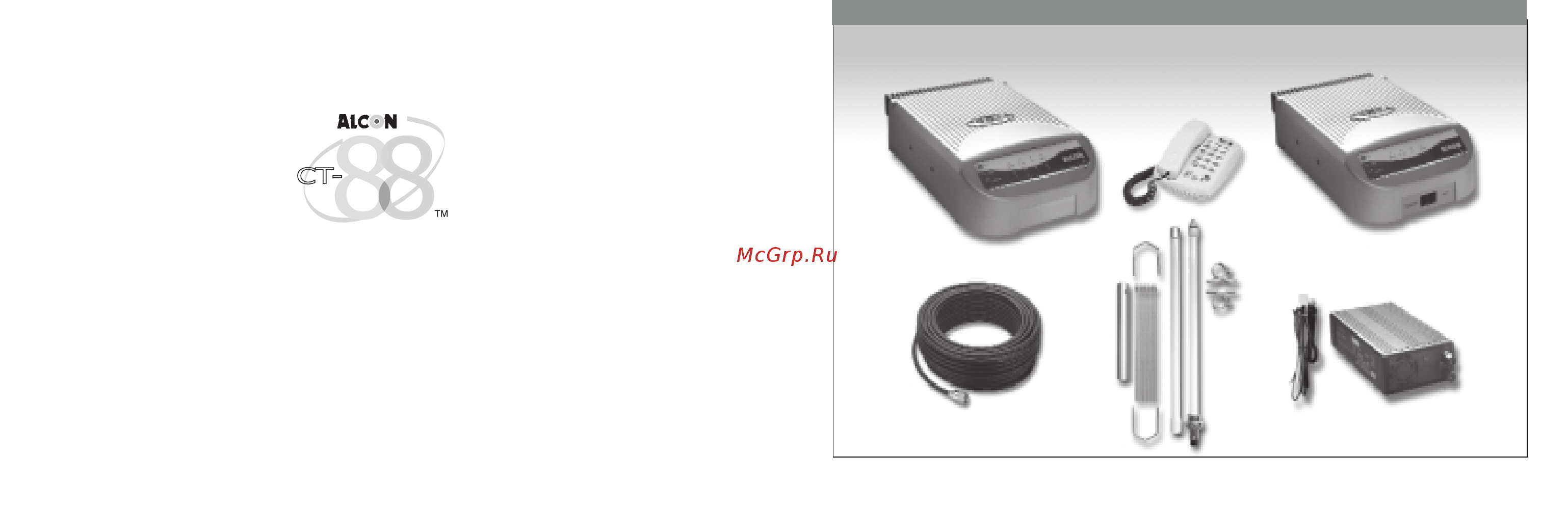 ALCON CT-883BH [2/8] Работа с устройством