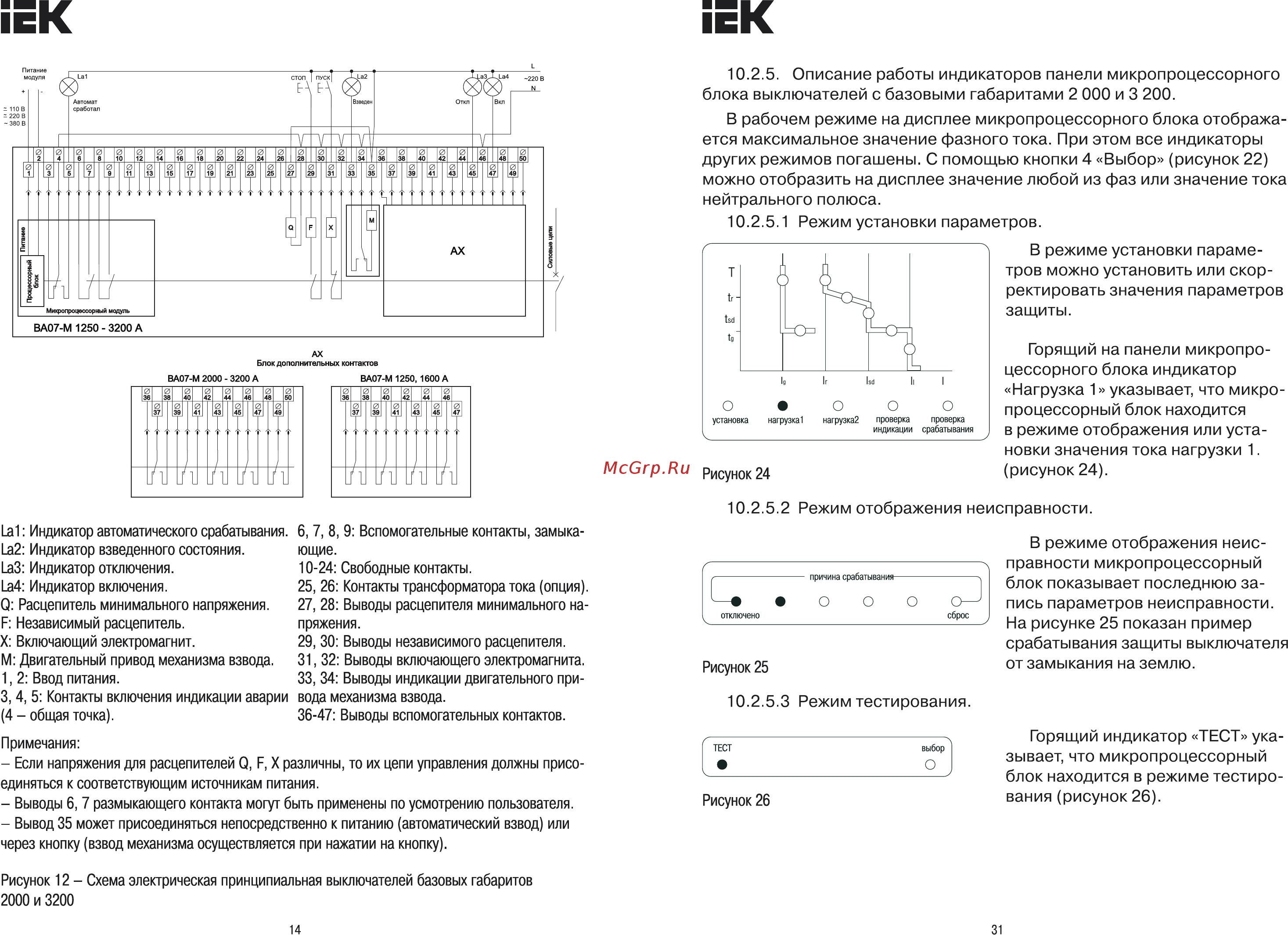 Iek ВА07-М комб. расц. выдвиж. 3Р 2000А 80кА [14/22] Страница 14