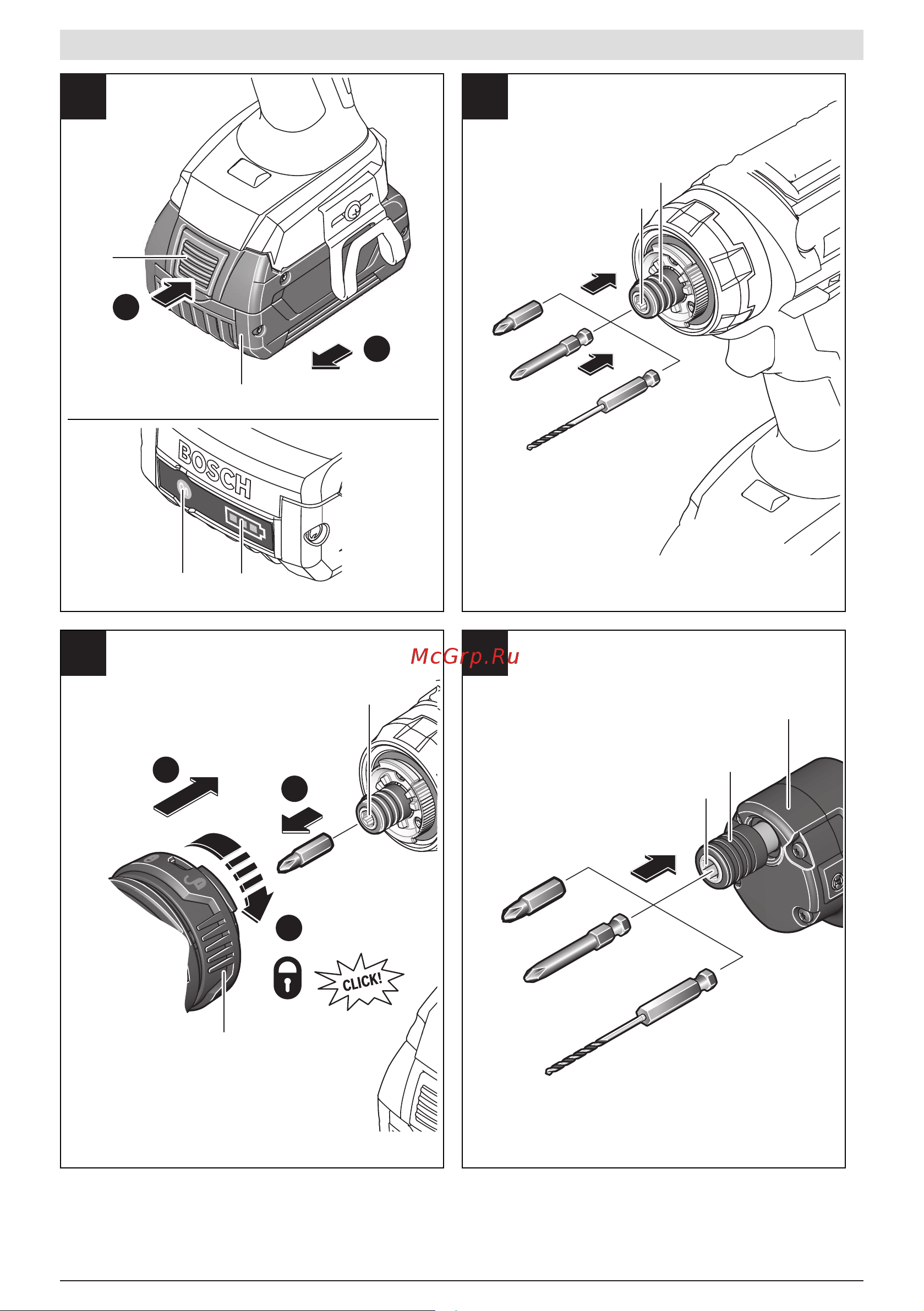 Bosch GSR 18V-60 FC Flex (06019G7101) Руководство пользователя онлайн [4/253] 501930