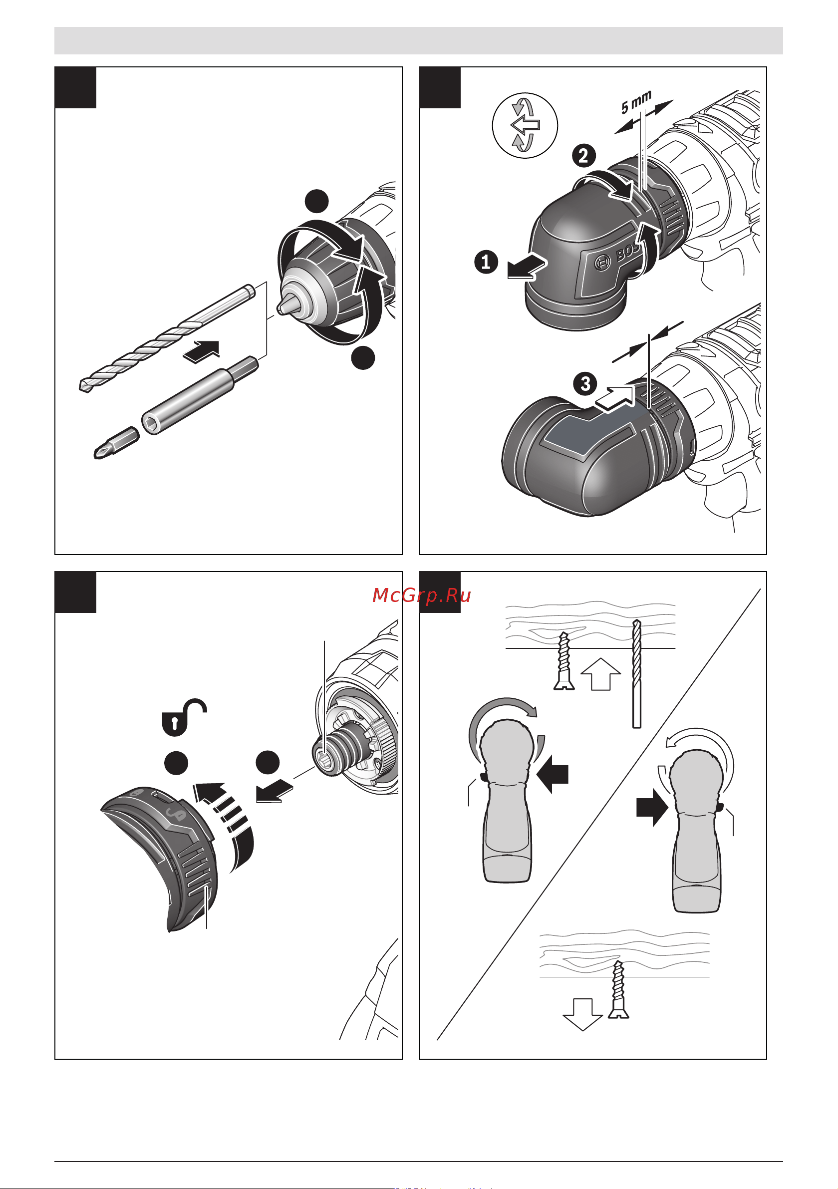 Bosch GSR 18V-60 FC Flex (06019G7101) Руководство пользователя онлайн [5/253] 501930