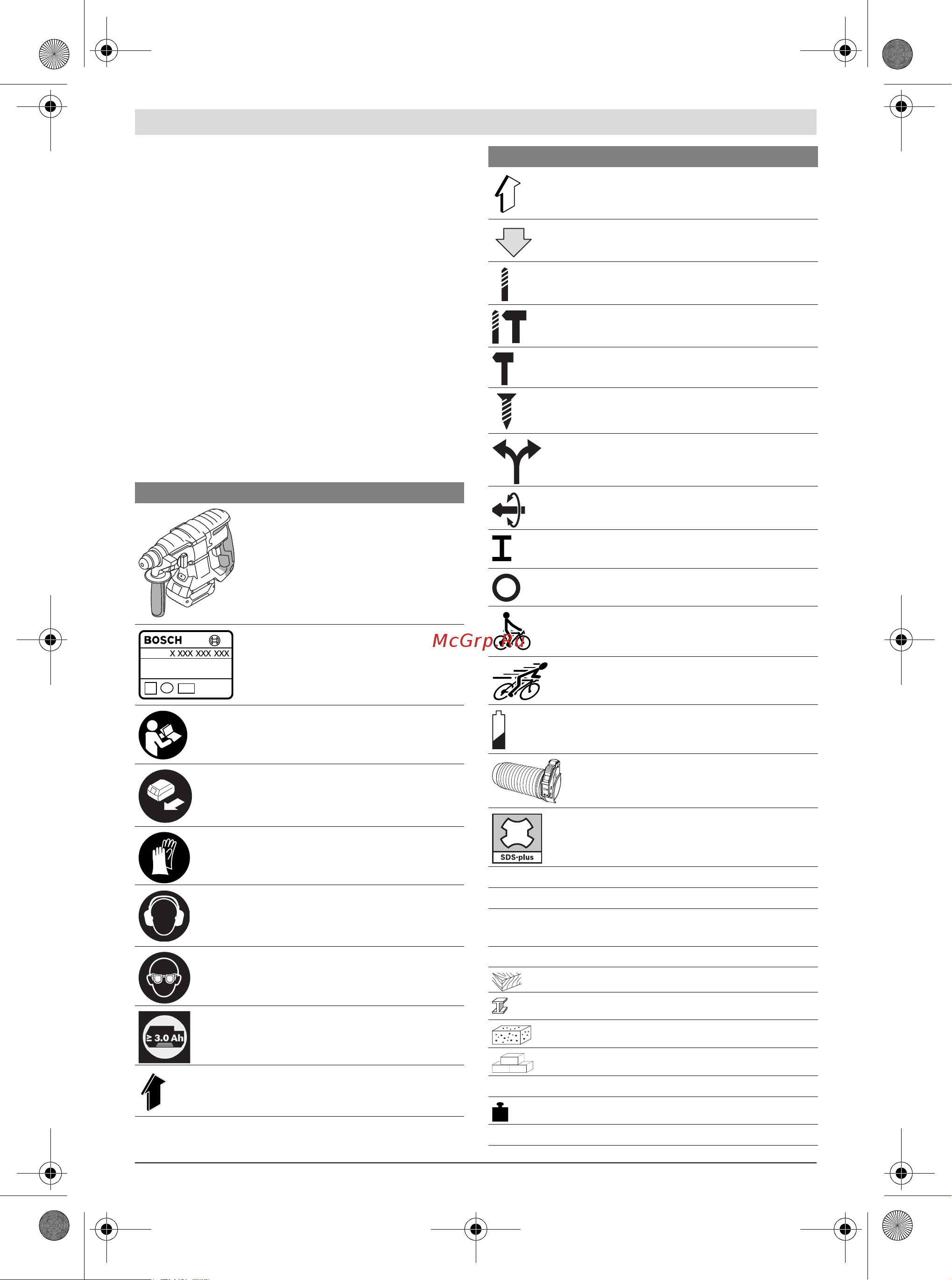 Bosch GBH 180-LI (0611911020) без акк. и з.у [54/199] Symboler