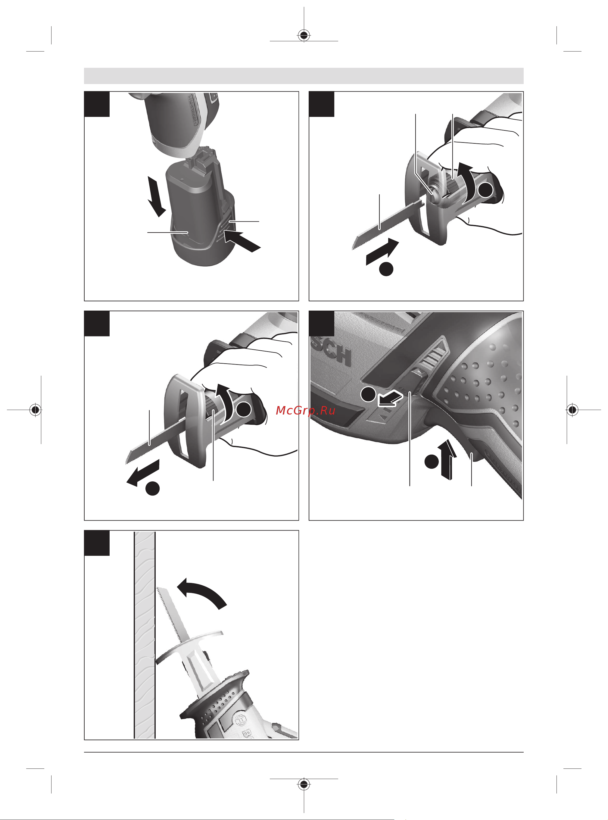 Bosch GSA 10,8 V-LI Professional БЕЗ АКК. (060164L902) Руководство пользователя онлайн [4/209] 503269
