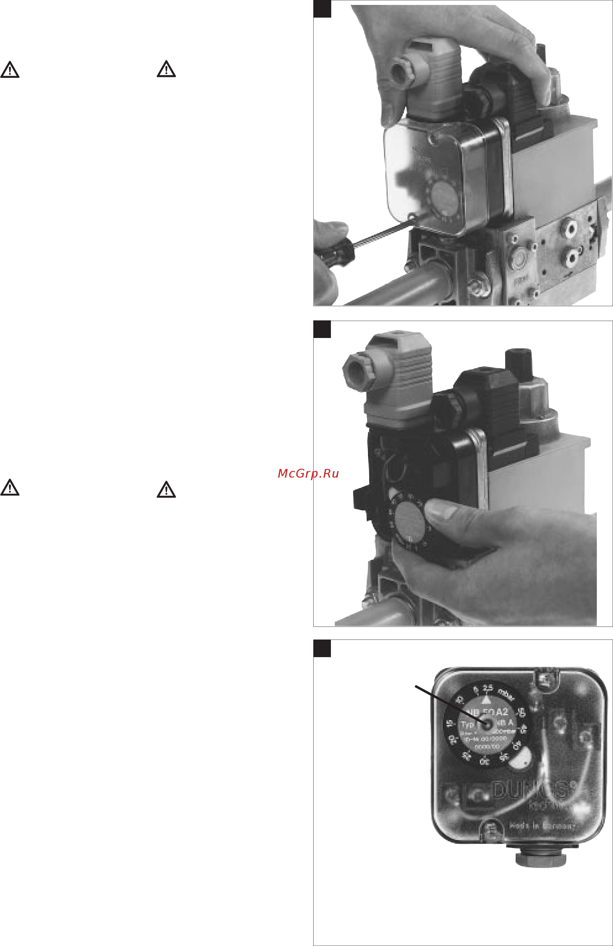 Dungs NB 150 A4 [6/7] Деблокировка вручную odblokování manuálně ręczne zwolnienie ryglowania elle b rak n