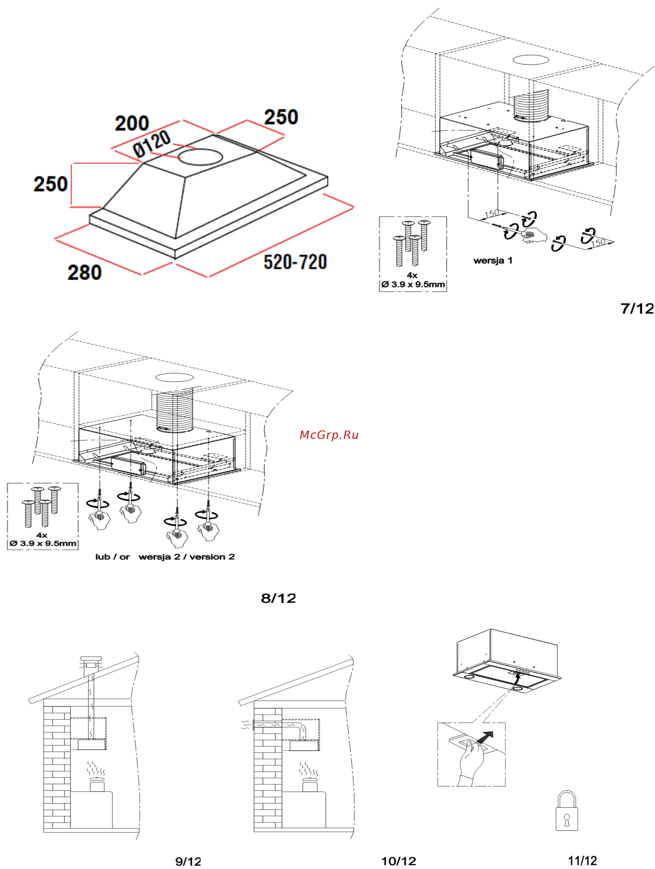 Maunfeld Crosby Push Eco 52 Инструкция по эксплуатации онлайн [8/12] 404847