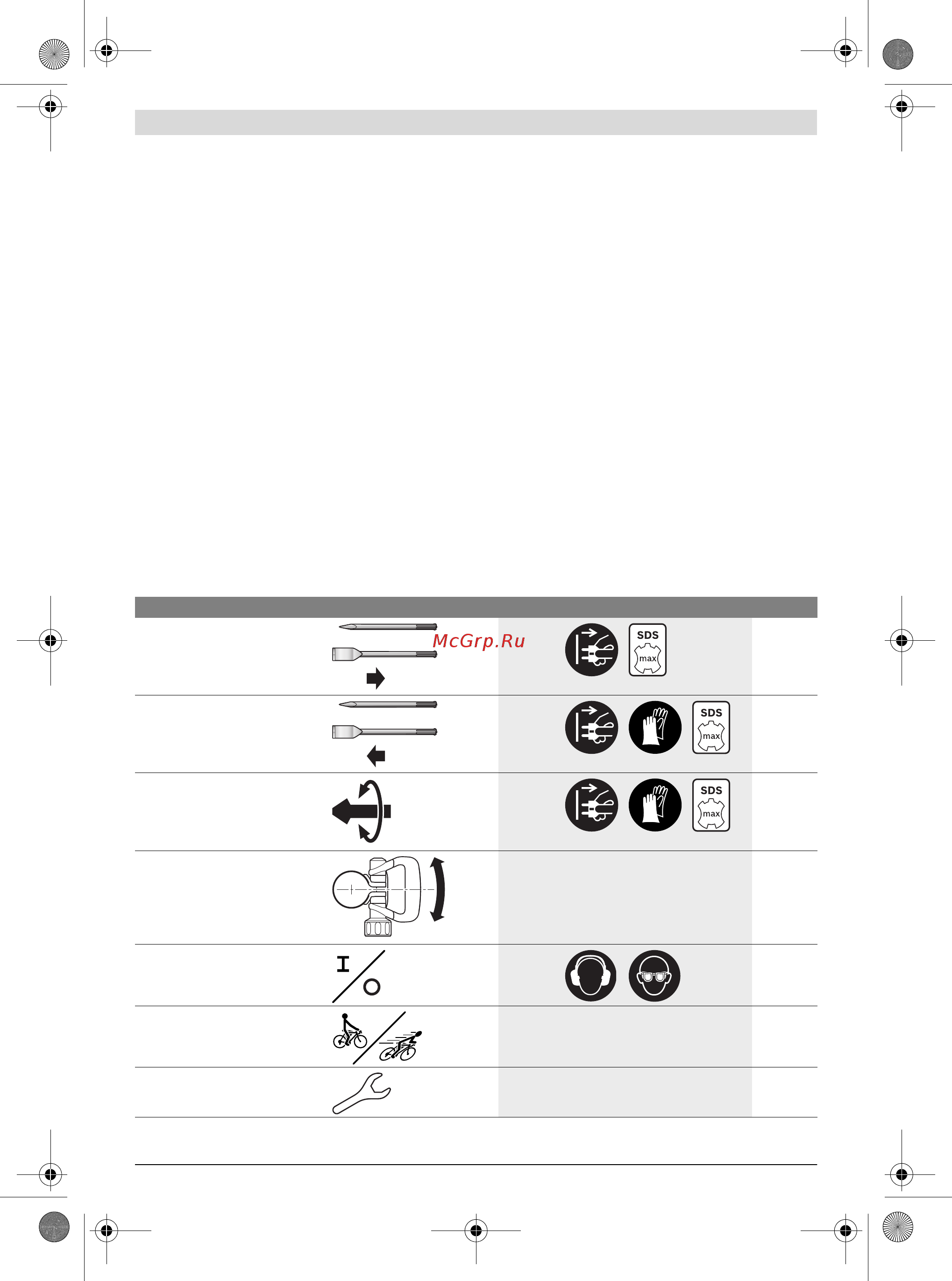 Bosch GSH 7 VC [15/154] Caractéristiques techniques