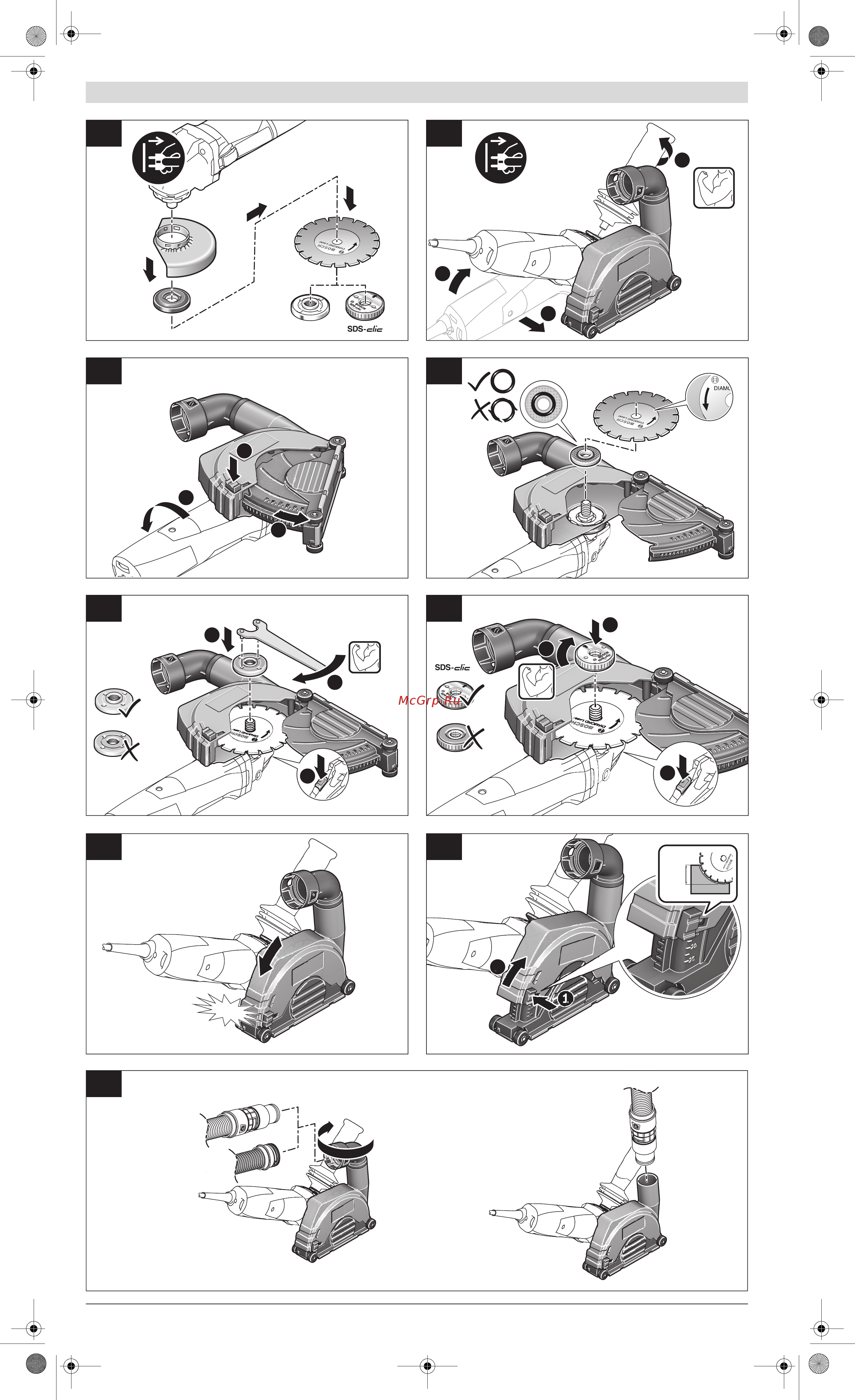 Bosch GDE 115/125 FC-T Руководство пользователя онлайн [2/2] 405312