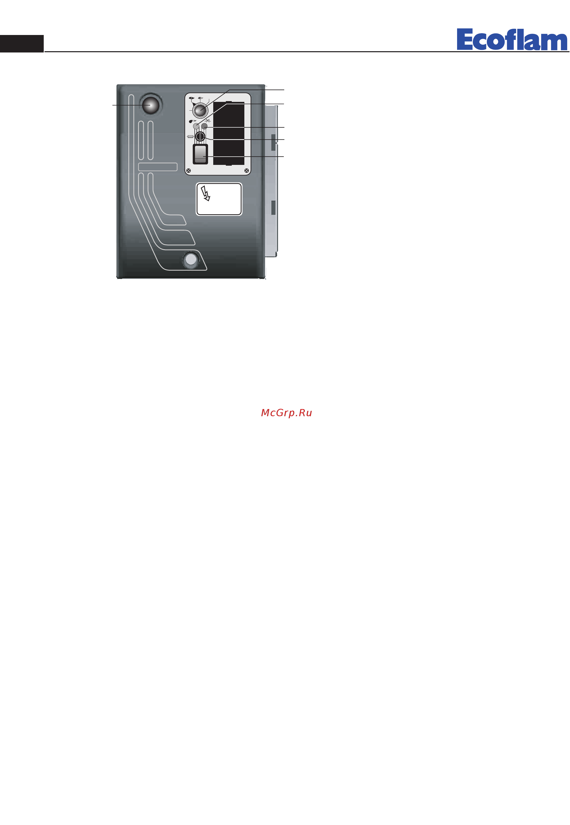 Ecoflam BLU 1700.1 PR TC - VCS 240 [8/44] Anomalie di funzionamento