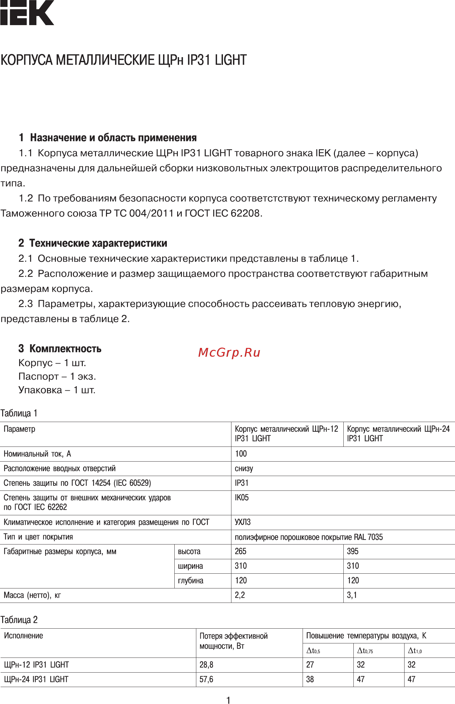 Iek ЩРн-24 (395х310х120) IP31 LIGHT MKM14-N-24-31-ZL Краткое руководство по эксплуатации онлайн