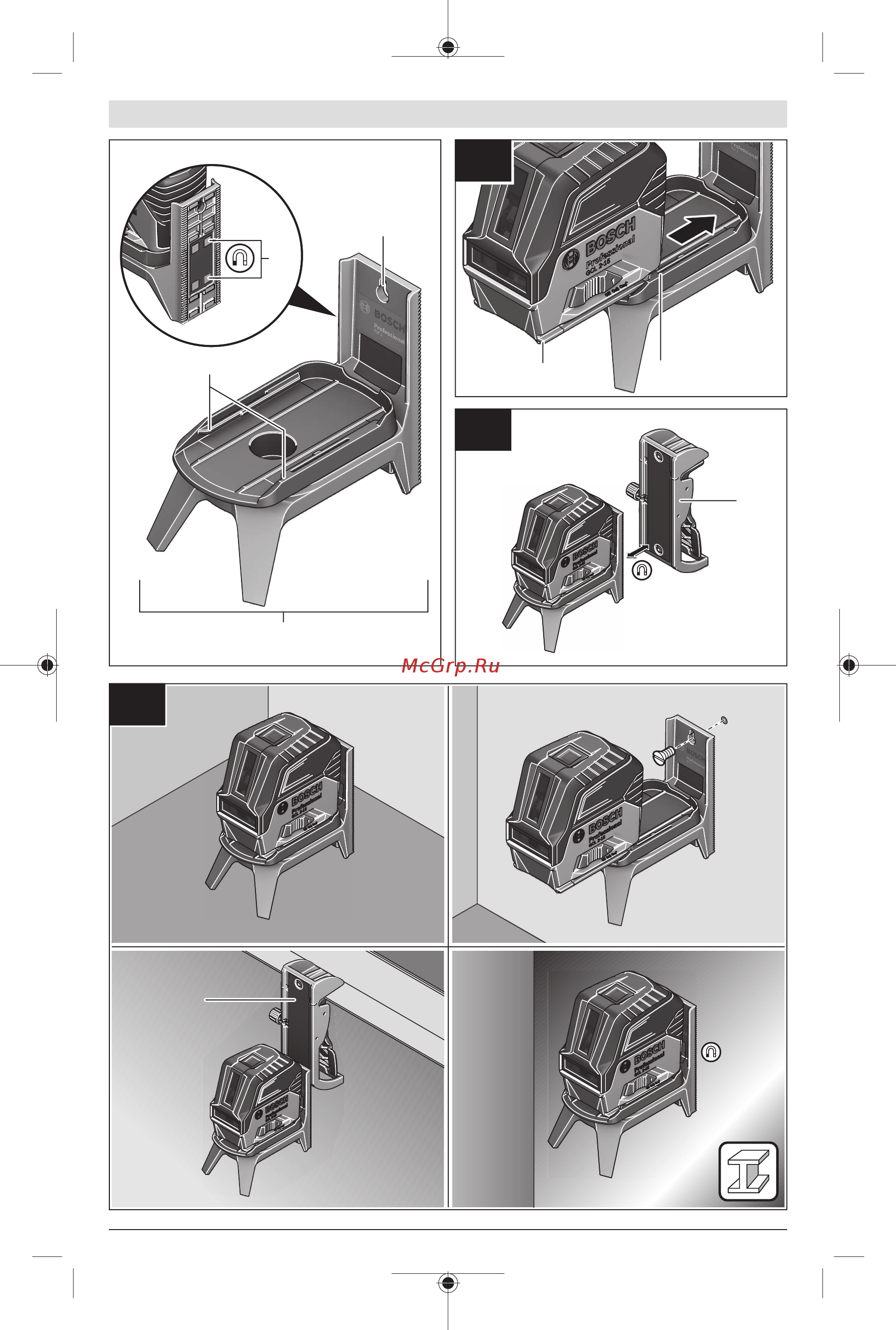 Bosch GCL 2-15 G Руководство пользователя онлайн [4/311] 406174