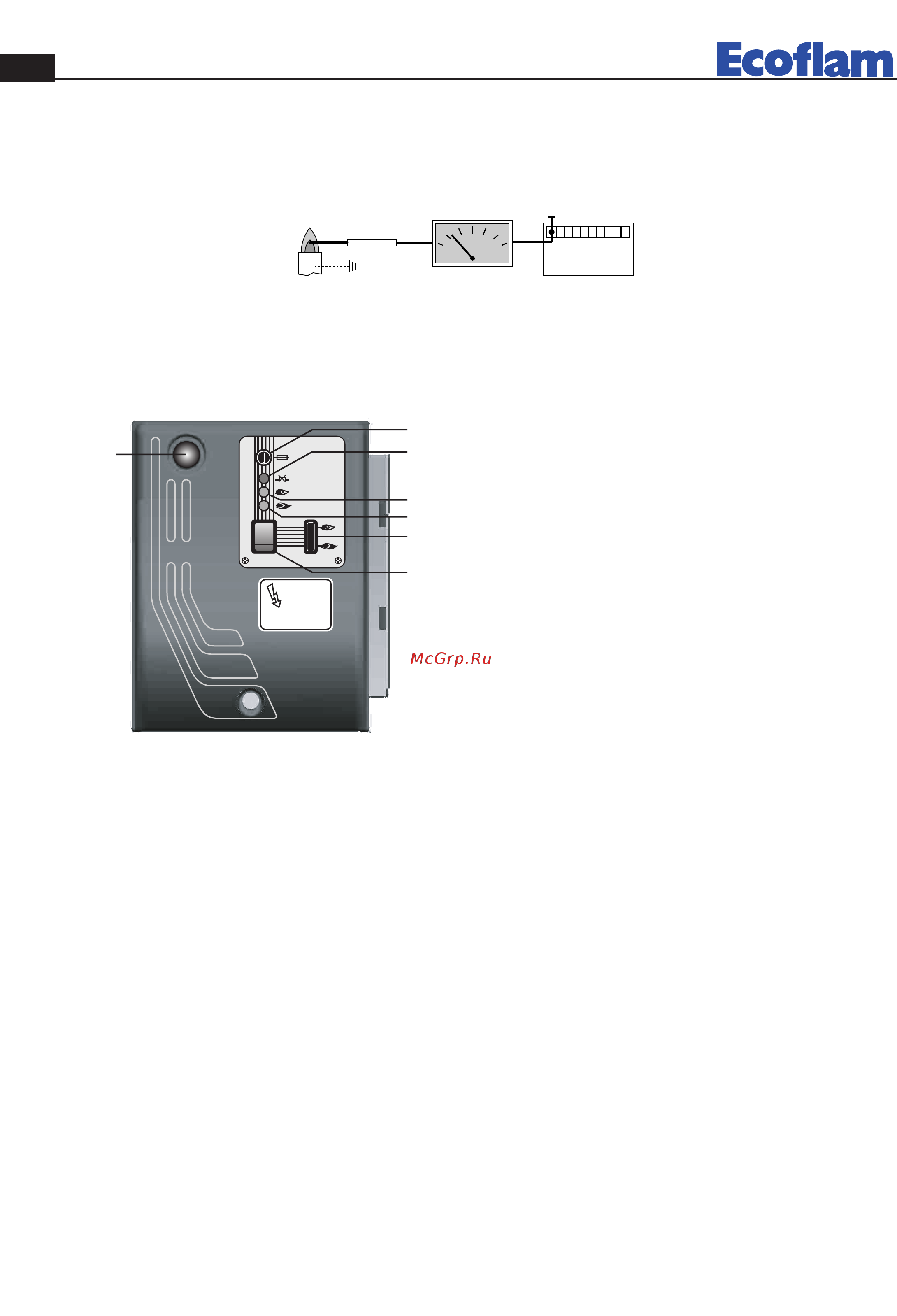 Ecoflam BLU 1000.1 PR TC - MB-DLE 420 [8/56] Controllo sistema di rilevazione fiamma