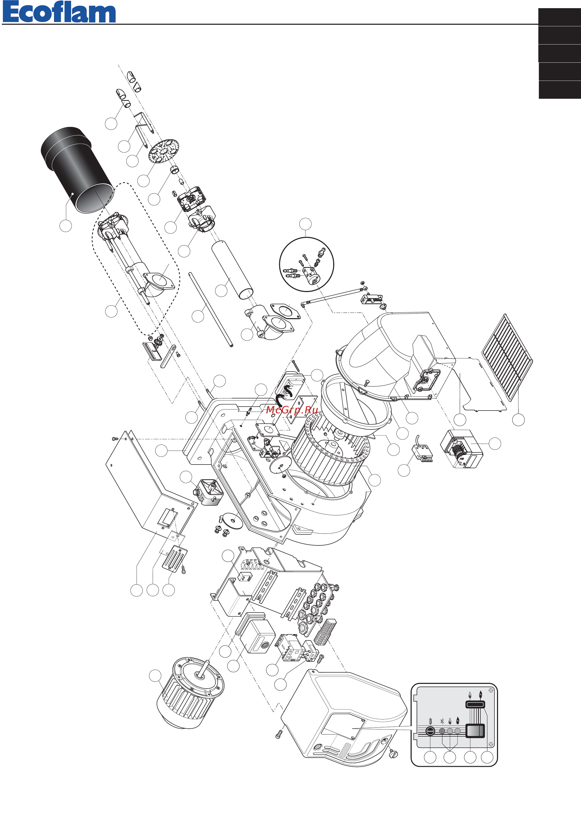 Ecoflam BLU 700.1 PAB Low NOx TC - MB-DLE 410 [13/24] Blu 500 p ab blu 700 p ab blu 1000 p ab blu 1200 p ab