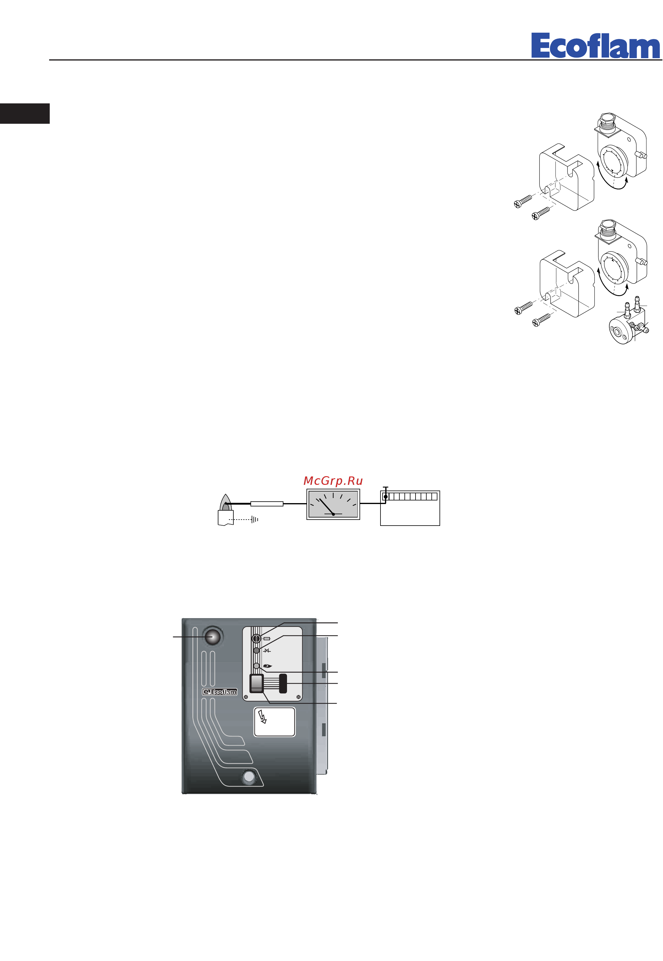 Ecoflam BLU 700.1 MD Low NOx TC - VCS 125 [20/36] Comprobación equipo de detección de llama