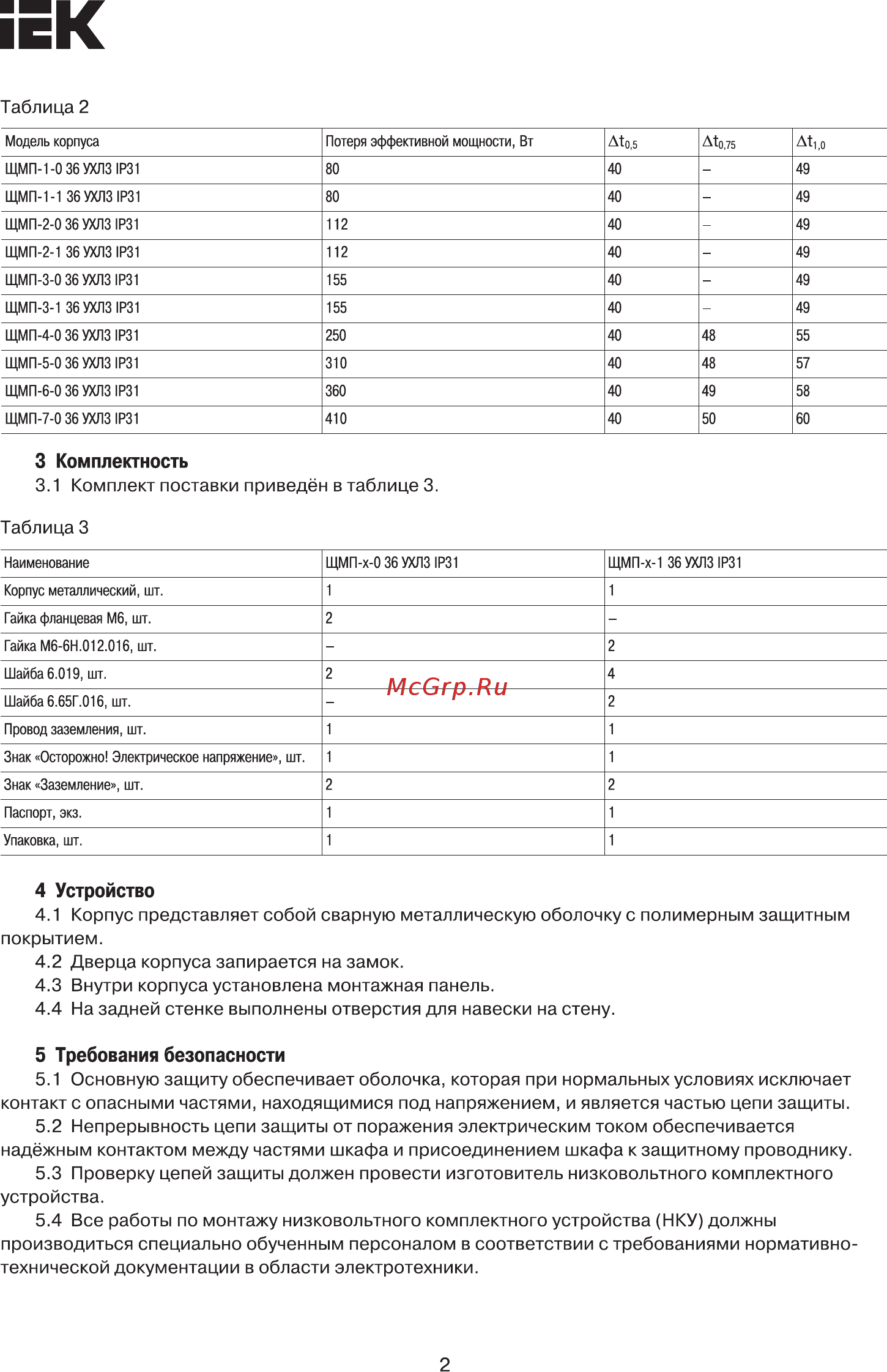 Iek YKM40-03-31 [2/4] Страница 2
