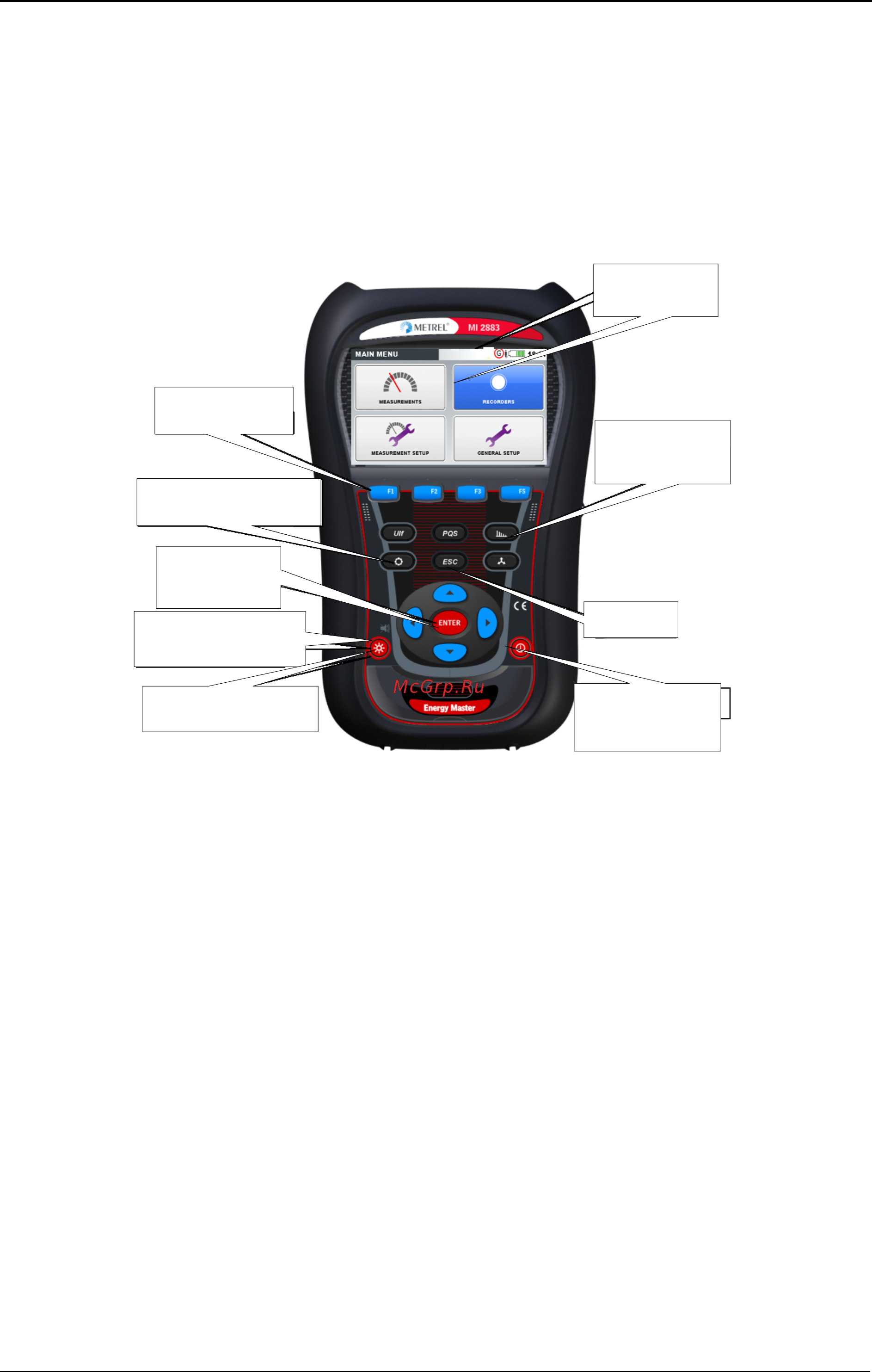 Metrel MI 2883 [25/201] Эксплуатация прибора