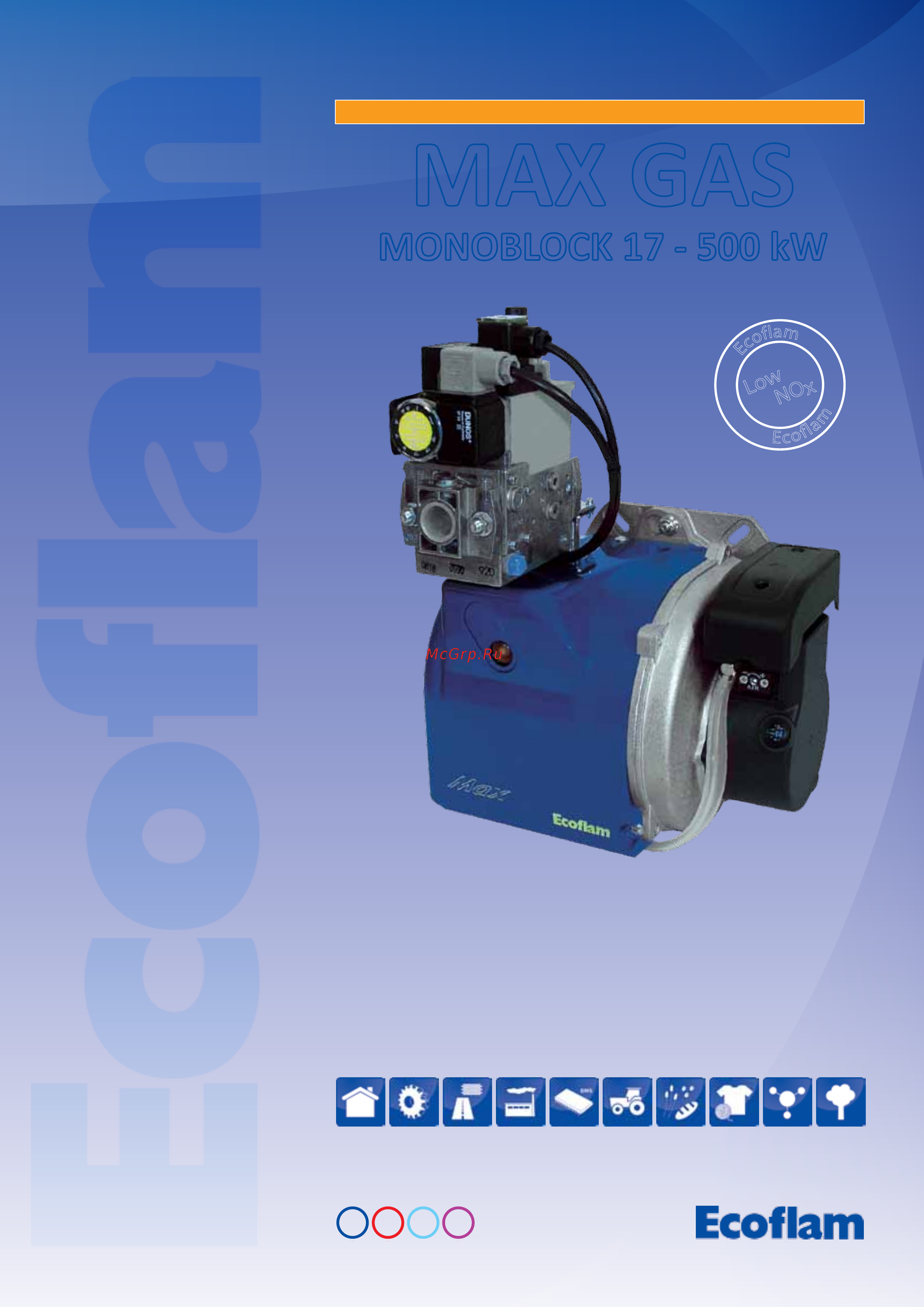 Ecoflam MAX GAS 350 PR ТC - MB-DLE 407 350/500 Буклет онлайн