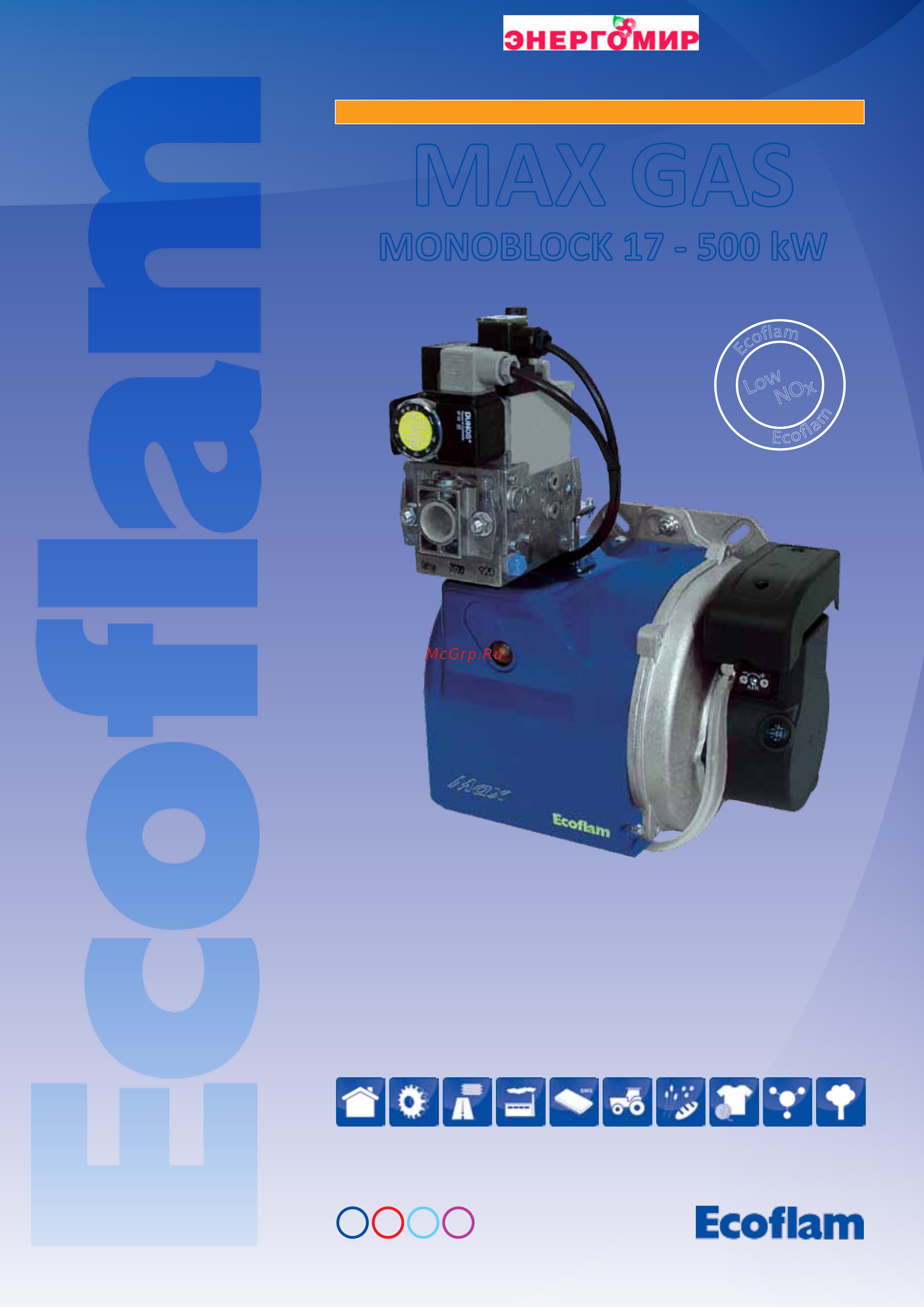 Ecoflam MAX GAS 120 P TW ТC MBDLE 405 Технические данные онлайн