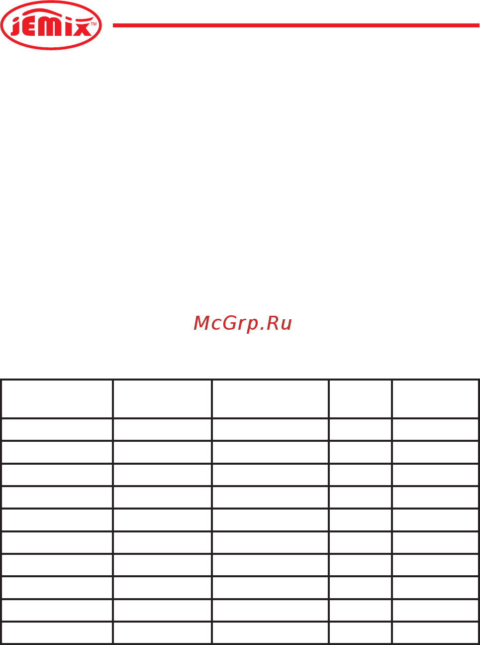 Jemix WRS-25/4-180 [3/15] Основные технические характеристики