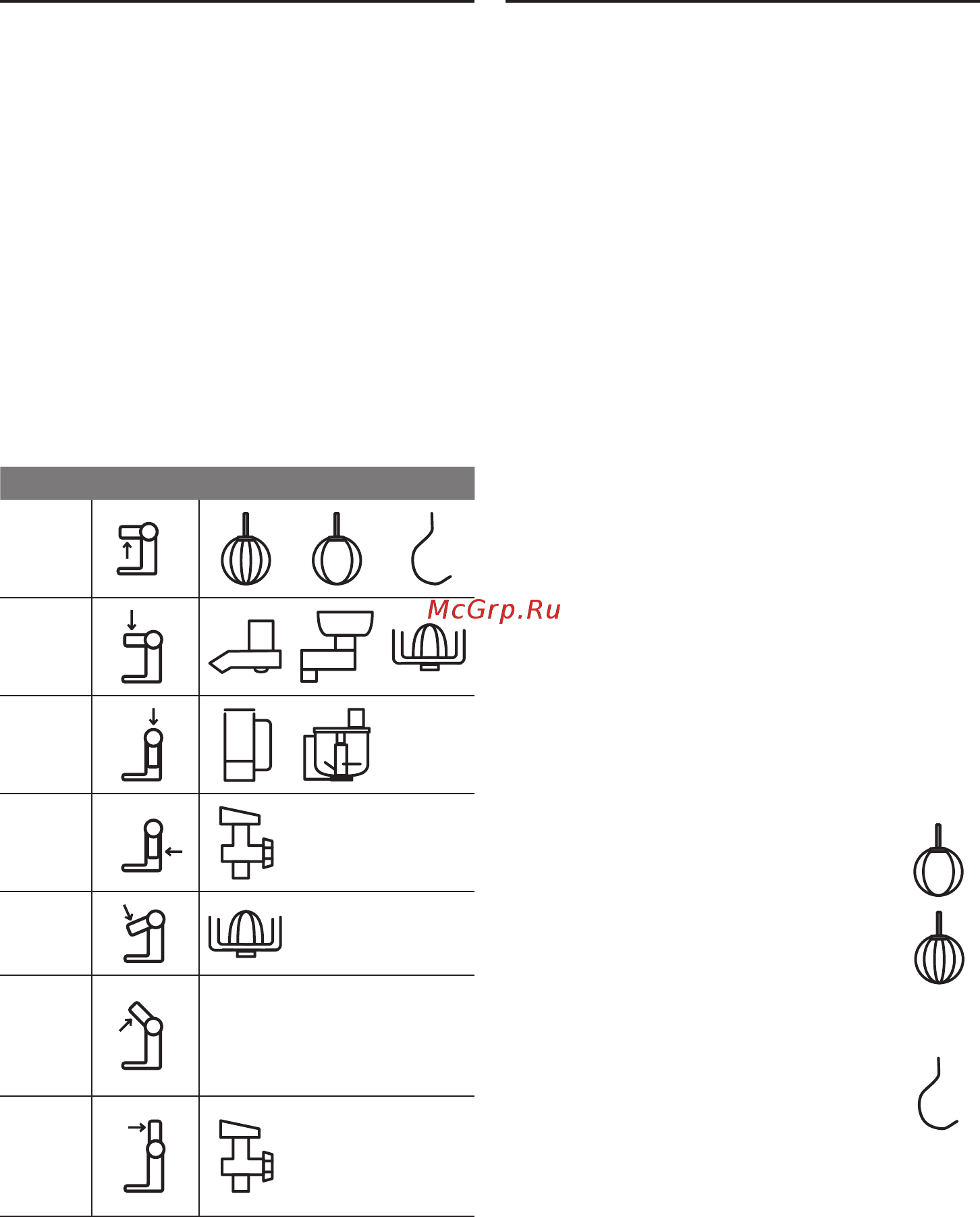 Bosch MUM4406 [26/188] Positions de travail